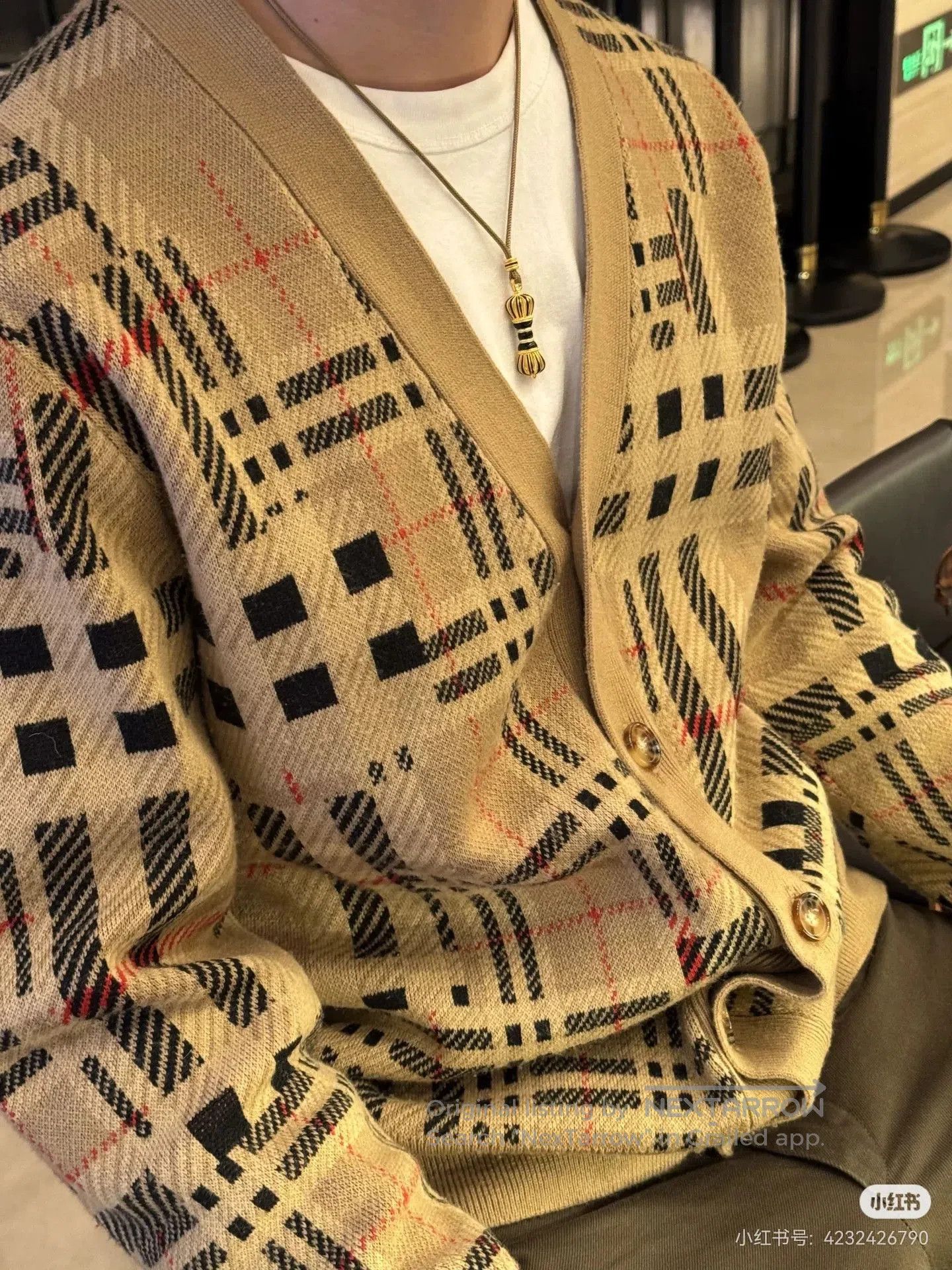 Burberry Burberry Classic Check Cardigan. Size XL / US 12-14 / IT 48-50 - 4 Thumbnail