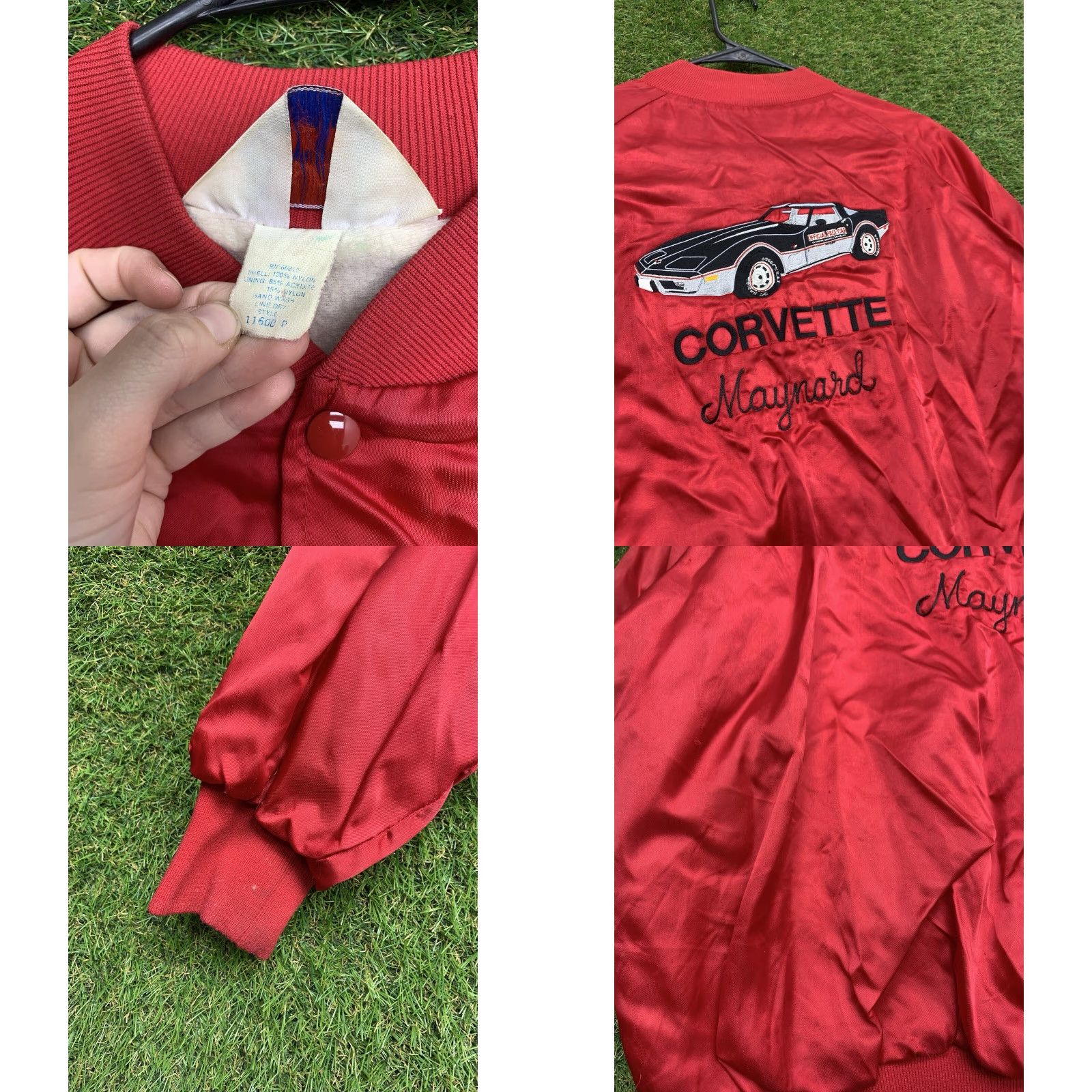 Vintage VINTAGE WestArc Corvette Racing Satin Jacket Mens 2XL Red Puffer Coat Full Zip USA Satin Jacket 90s Racing Mens Red 2XL Size US XXL / EU 58 / 5 - 10 Thumbnail