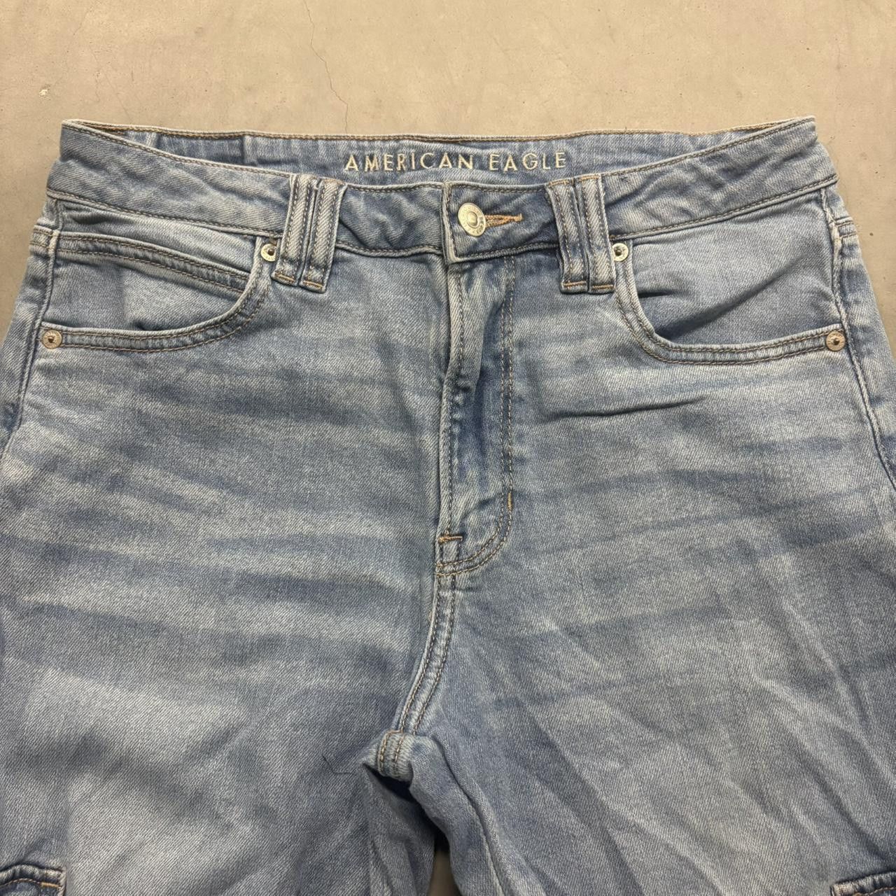 Vintage Crazy Vintage Y2K/2000s Super Baggy Wideleg Streetwear American Eagle Light Blue Wash Denim Jeans! Size US 30 / EU 46 - 2 Thumbnail