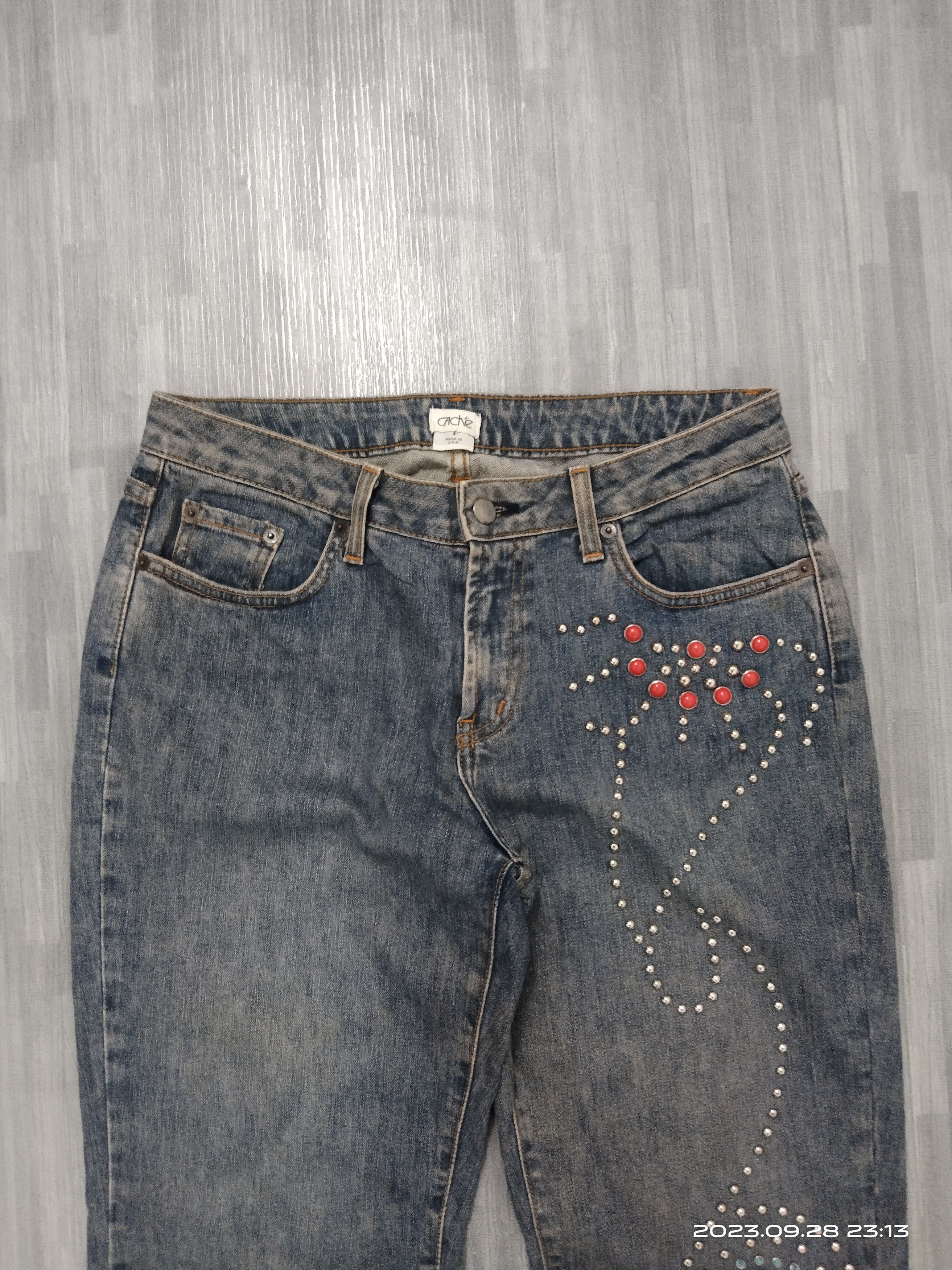 Other FLARE SICK STUDDED DENIM PANTS Size 29" - 4 Thumbnail