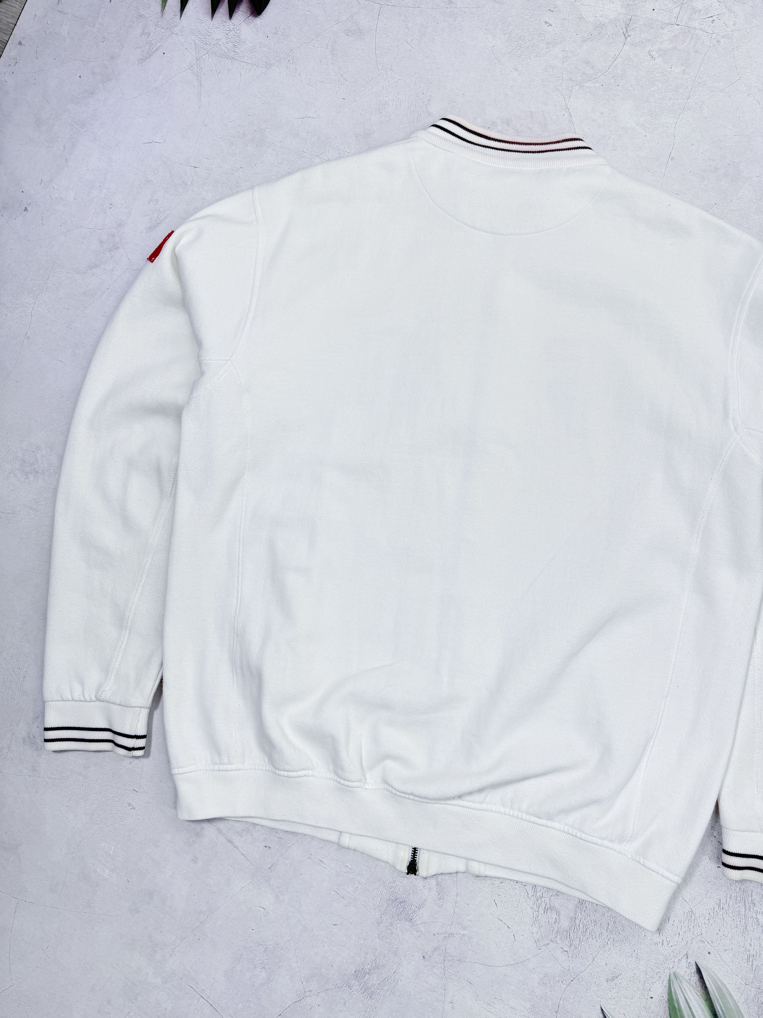 NASCAR × Vintage Fiat Sweatshirt Full Zip Italy & Swiss Flag Size US XL / EU 56 / 4 - 13 Thumbnail