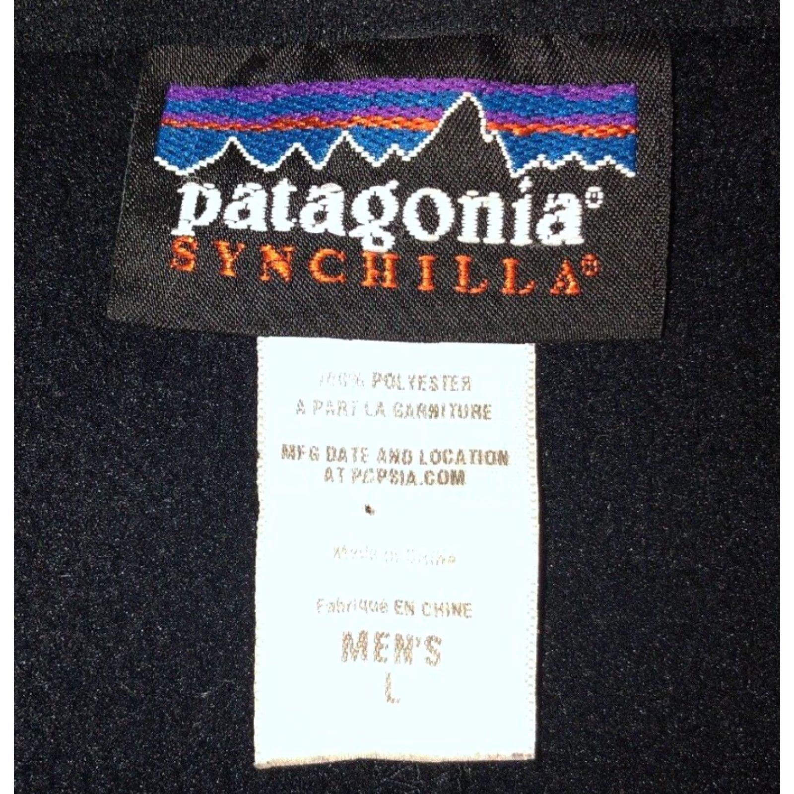 Patagonia Patagonia Synchilla Mens Black Full Zip Fleece Jacket Size L Size US L / EU 52-54 / 3 - 6 Thumbnail