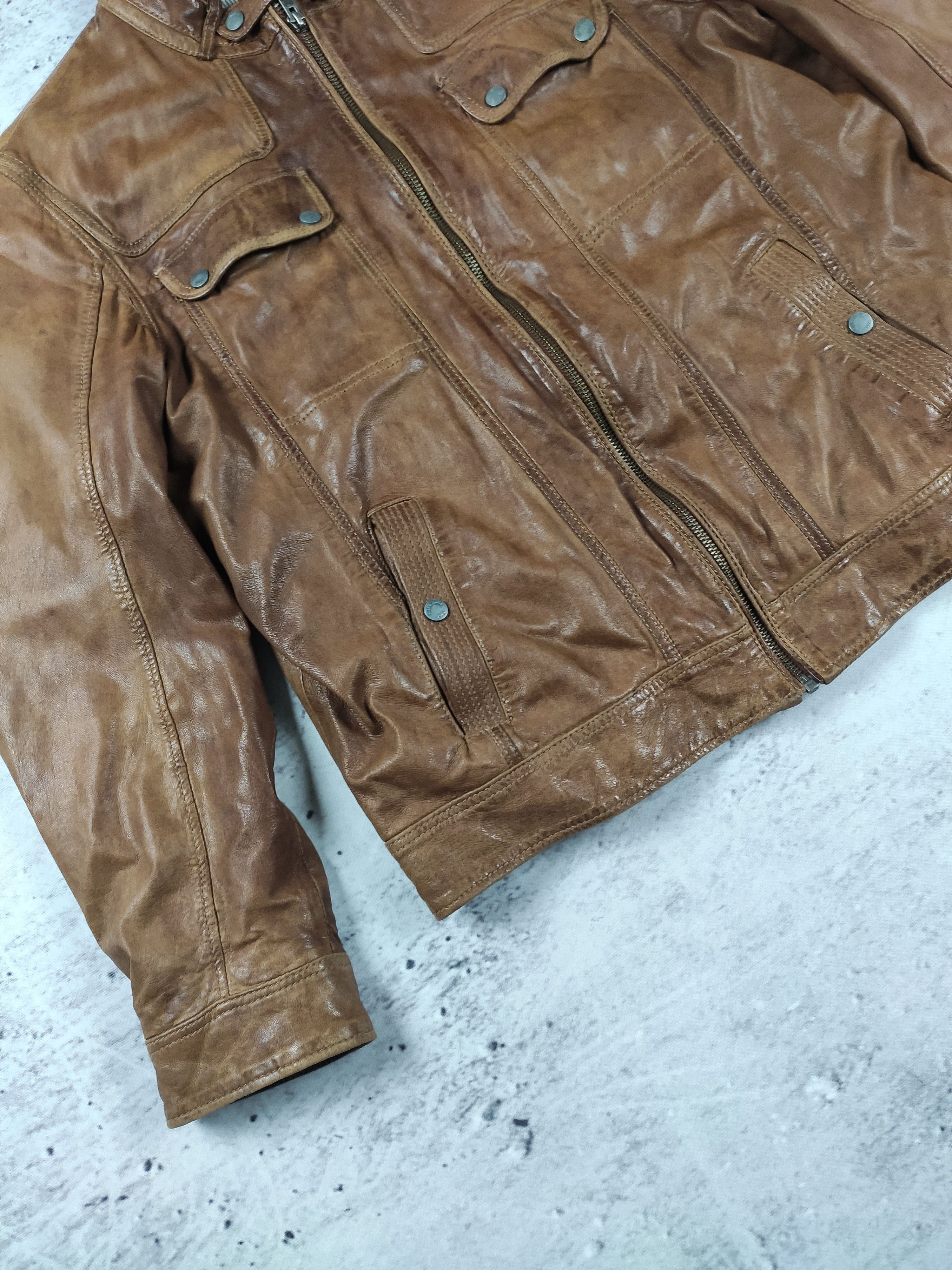 Milestone Milestone leather jacket brown men elegant Size US L / EU 52-54 / 3 - 4 Thumbnail