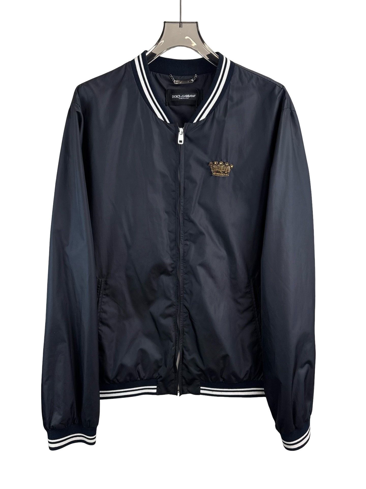 Dolce & Gabbana Dolce & Gabbana Crown Embroidered Bomber Jacket 58 Size US XXL / EU 58 / 5 - 1 Thumbnail