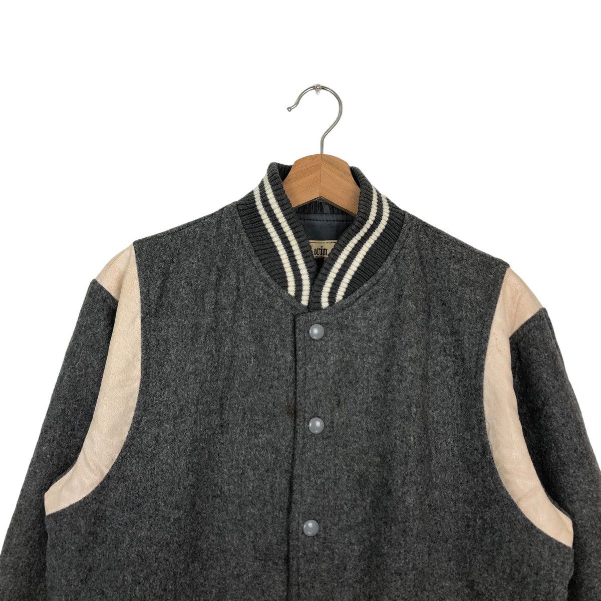 Japanese Brand 🔥90’s VINTAGE WOOL VARSITY JACKET M.WIN ISSEY MIYAKE Size US L / EU 52-54 / 3 - 2 Thumbnail