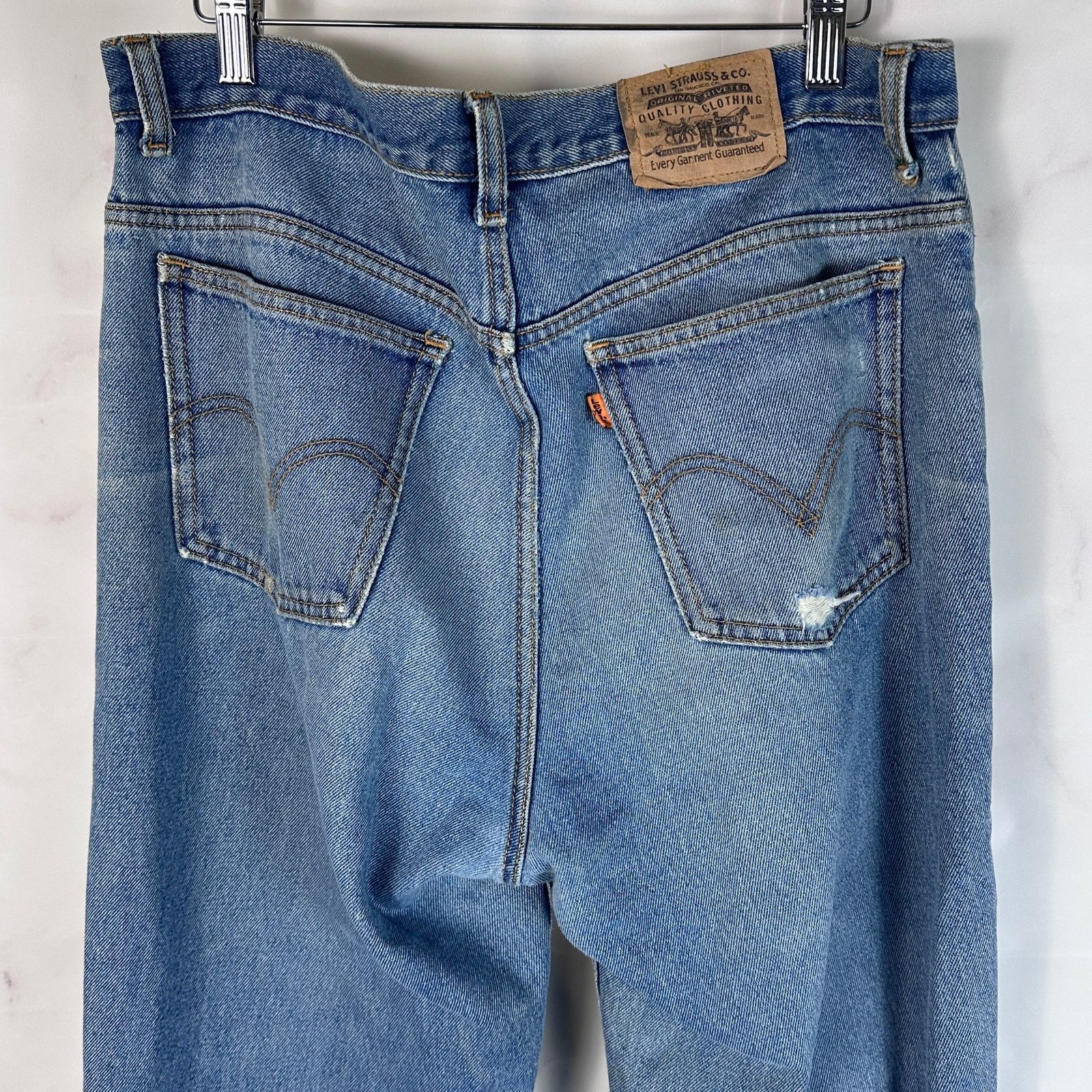 Yeezy Free Hoover Orange Tab Denim Size US 33 - 8 Thumbnail