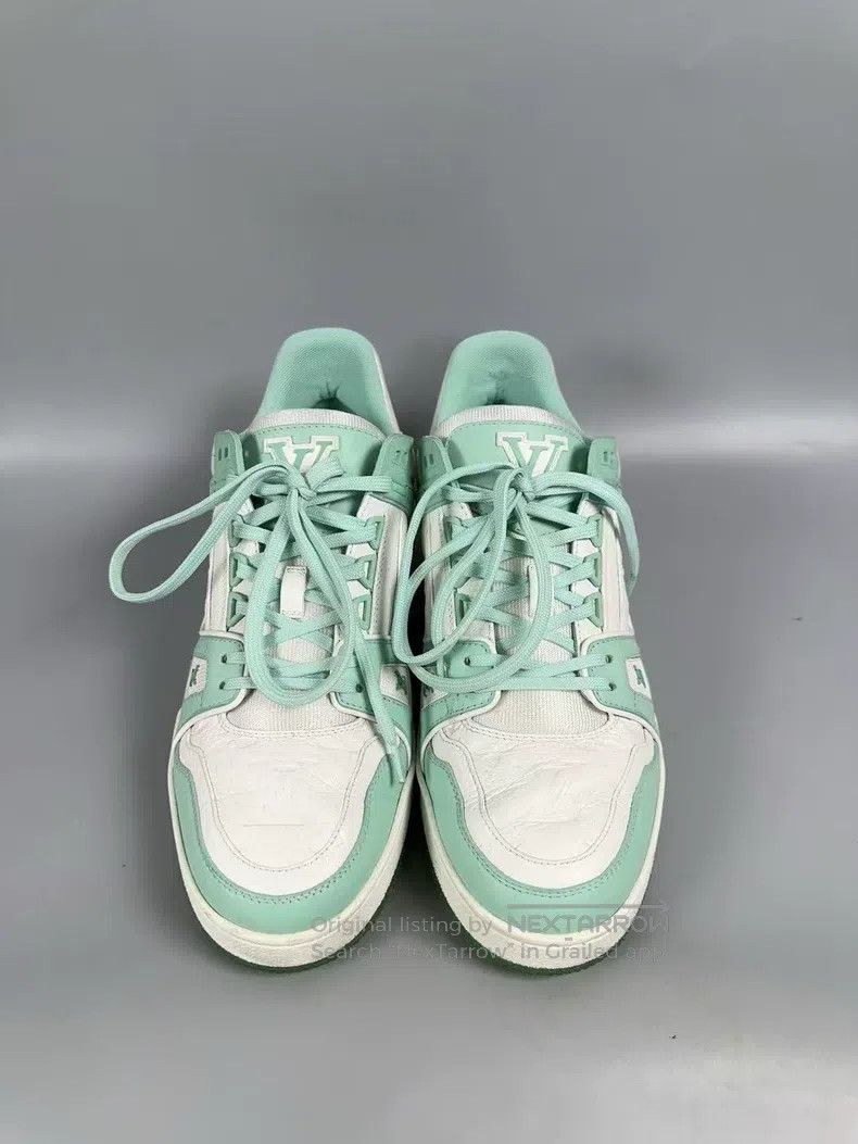 Louis Vuitton Louis Vuitton Christmas Limited White and Green Trainer Ca Size US 7 / EU 40 - 2 Thumbnail