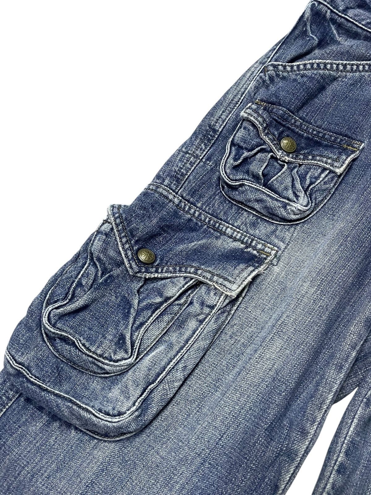 Hysteric Glamour ETBOITE Japan Cargo Flare Surplus Denim Jeans Size US 30 / EU 46 - 8 Thumbnail