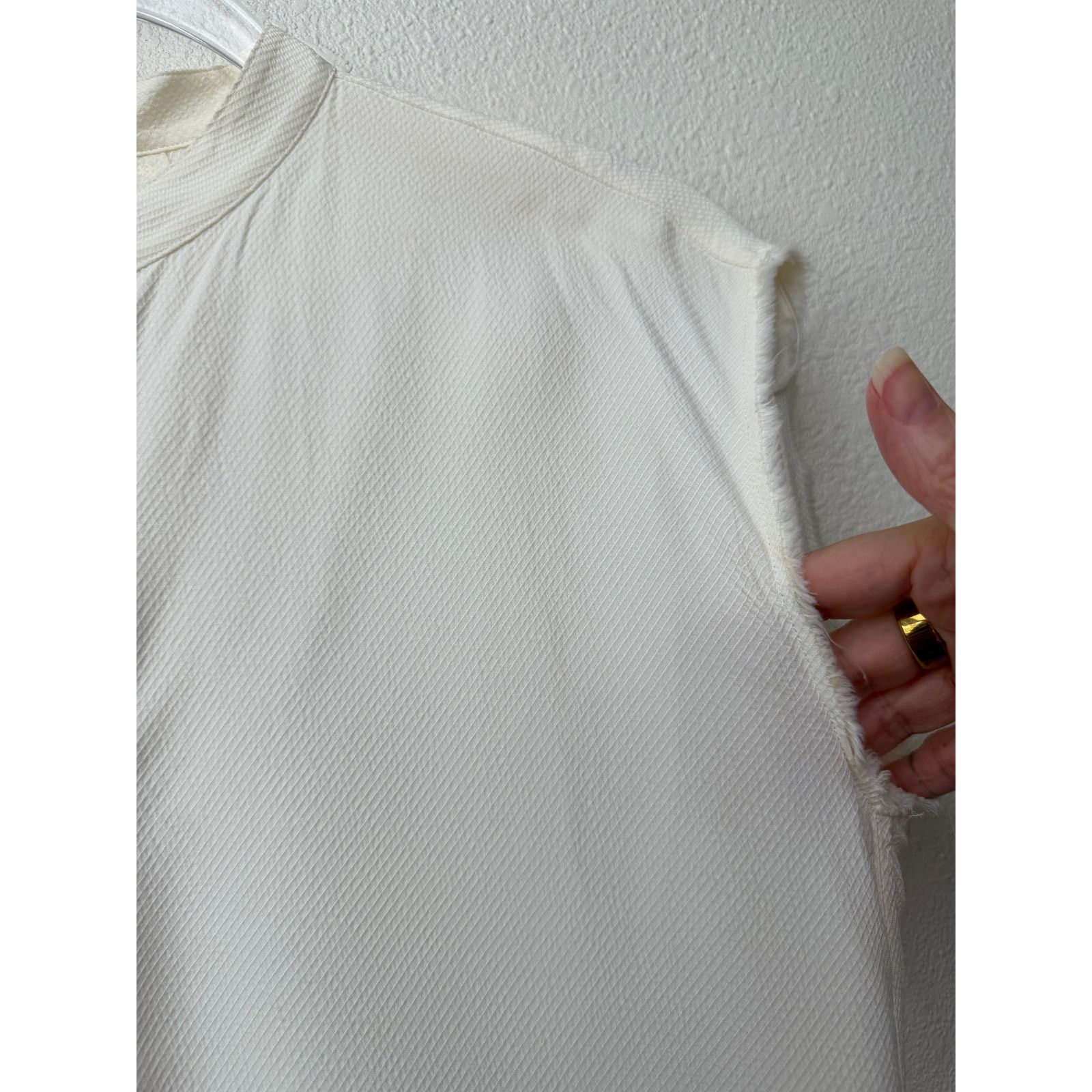 Helmut Lang Helmut Lang Ivory Tie Back Sleeveless Blouse US S Size S / US 4 / IT 40 - 10 Thumbnail