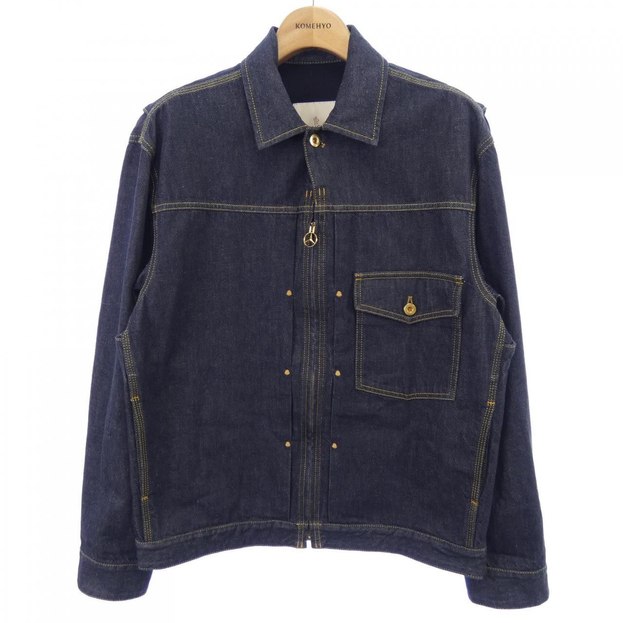 Moncler Moncler Moncler Genius Denim Jacket Textile Outerwear DUTY FREE for USA Size ONE SIZE - 1 Thumbnail