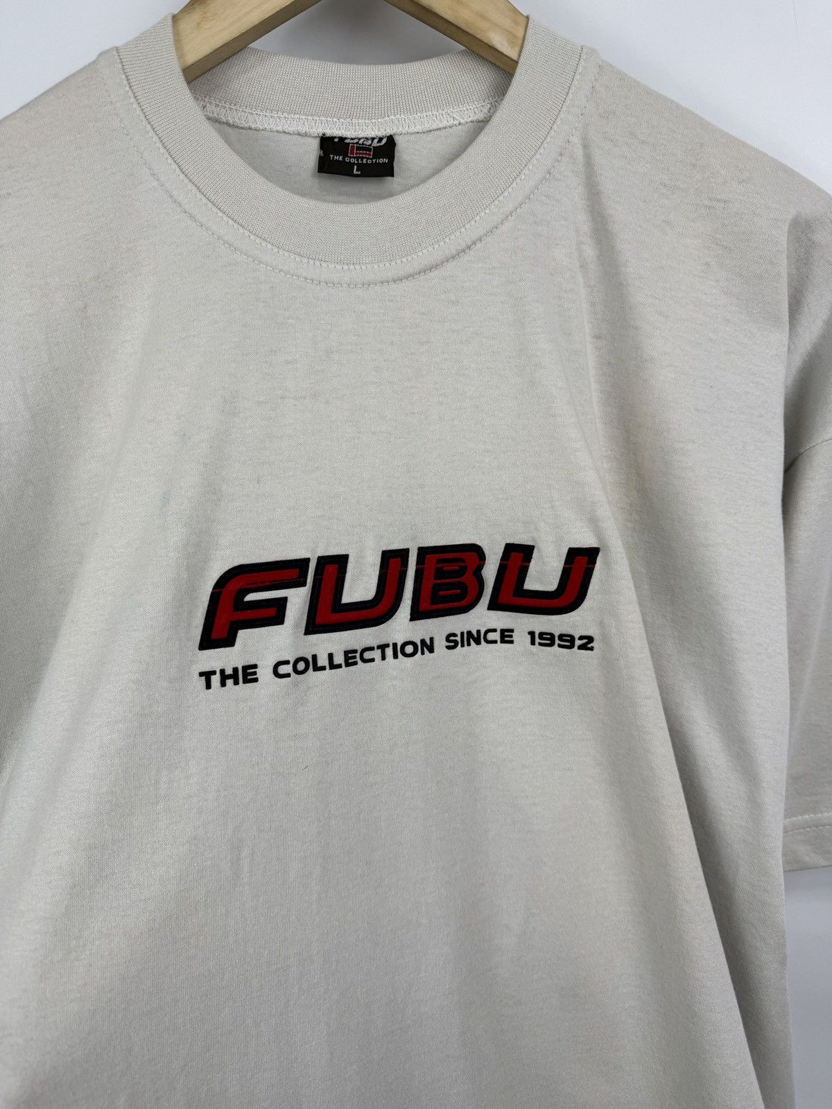 Fubu 🇺🇸 Vintage 1992 Fubu T-Shirt Y2K Retro Rare stussy Style Size US L / EU 52-54 / 3 - 4 Thumbnail