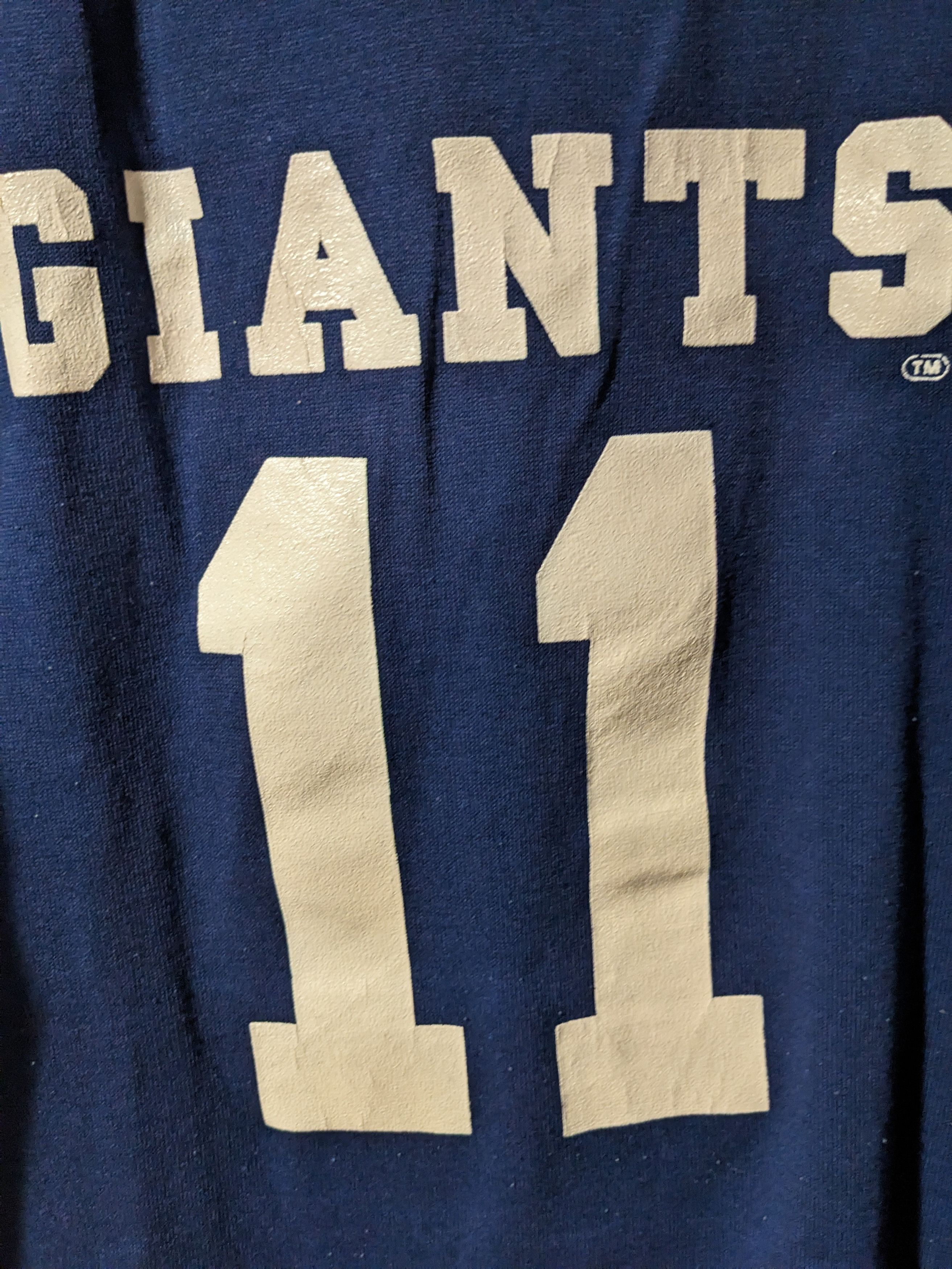 NFL × Vintage Vintage 90s New York Giant Simms Youth XL 3/4 Sleeve T-Shirt Size US XL / EU 56 / 4 - 2 Thumbnail