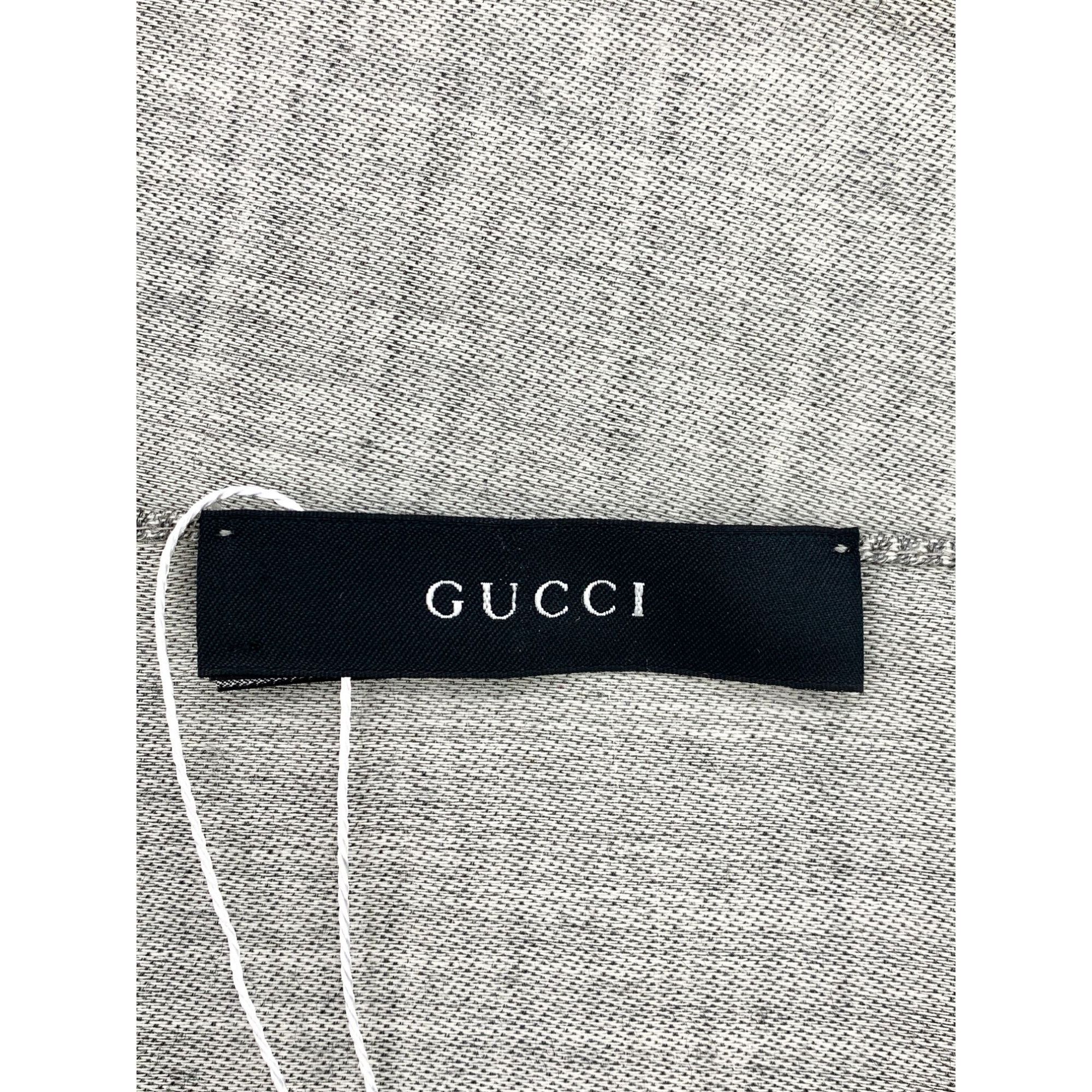 Gucci Gucci Double G Monogram Full Print Reversible Silk Wool Scar Size ONE SIZE - 2 Thumbnail