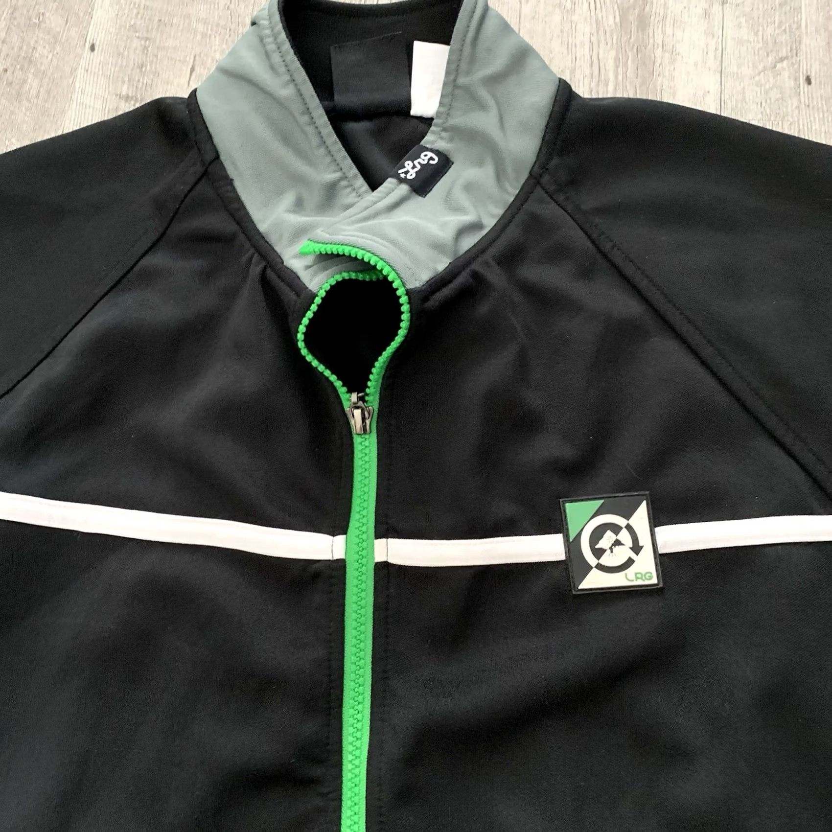 Vintage LRG Track Jacket Mens Large Black Hip Hop Y2K Streetwear Size US L / EU 52-54 / 3 - 3 Thumbnail