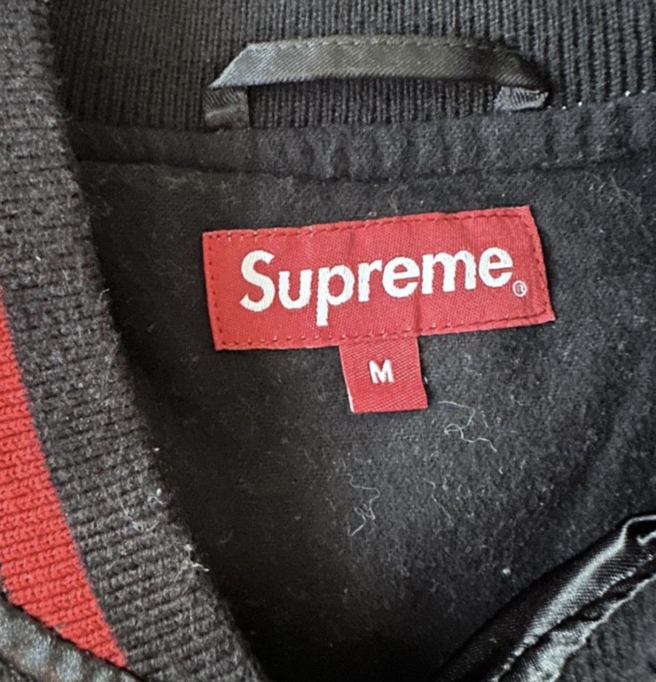 Supreme × Thrasher Supreme thrasher satin varsity jacket Size US M / EU 48-50 / 2 - 2 Thumbnail