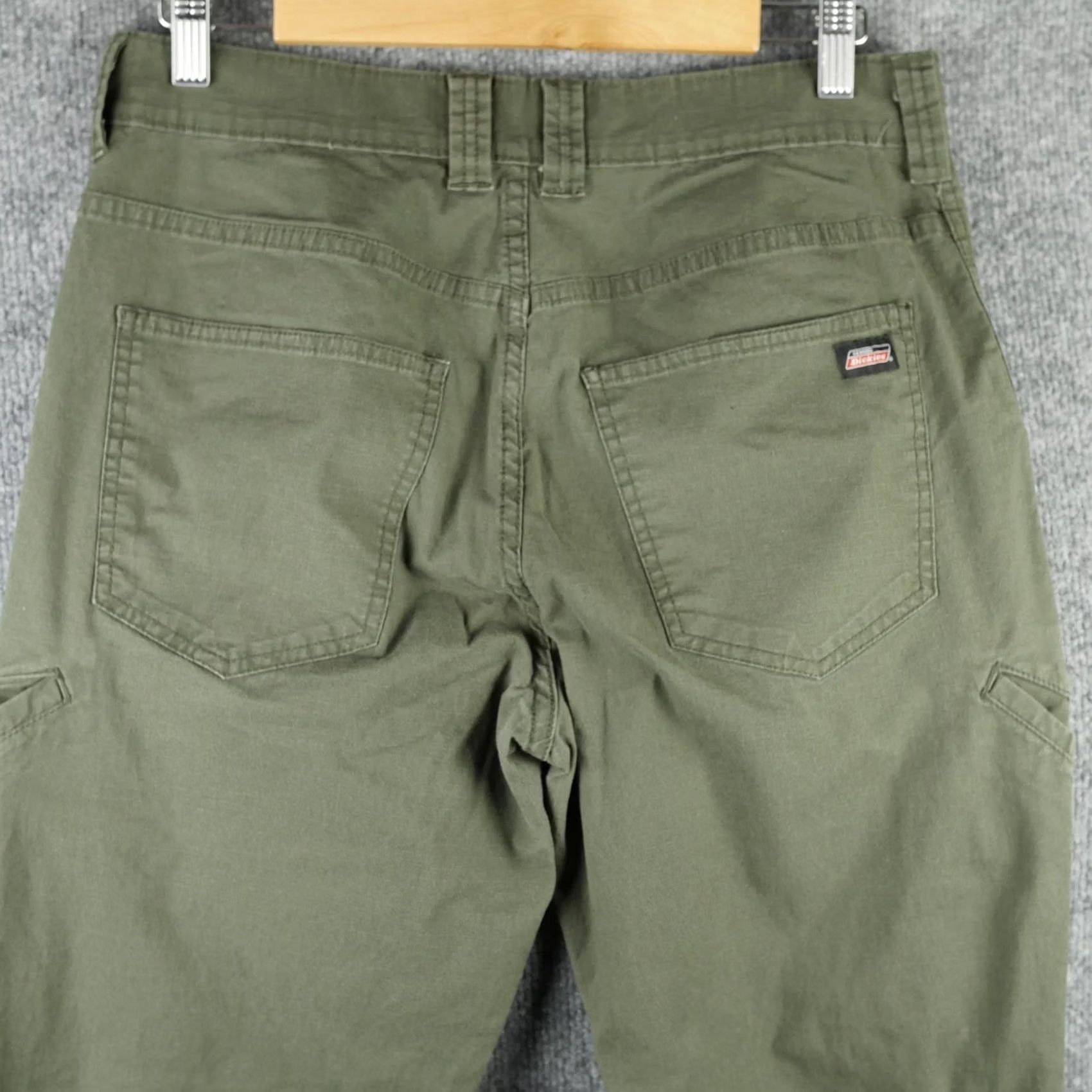 Dickies Dickies Pants Mens 32x32 Green Carpenter Canvas Stretch Ripstop Workwear Flex Size US 32 / EU 48 - 6 Thumbnail