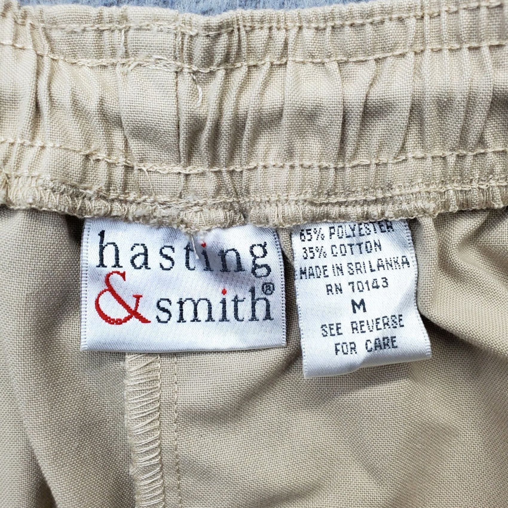 Vintage Hastings & Smith Womens Shorts Bermuda Tan Pleated Slash Pocket Drawstring Waist M Size 32" / US 10 / IT 46 - 6 Thumbnail