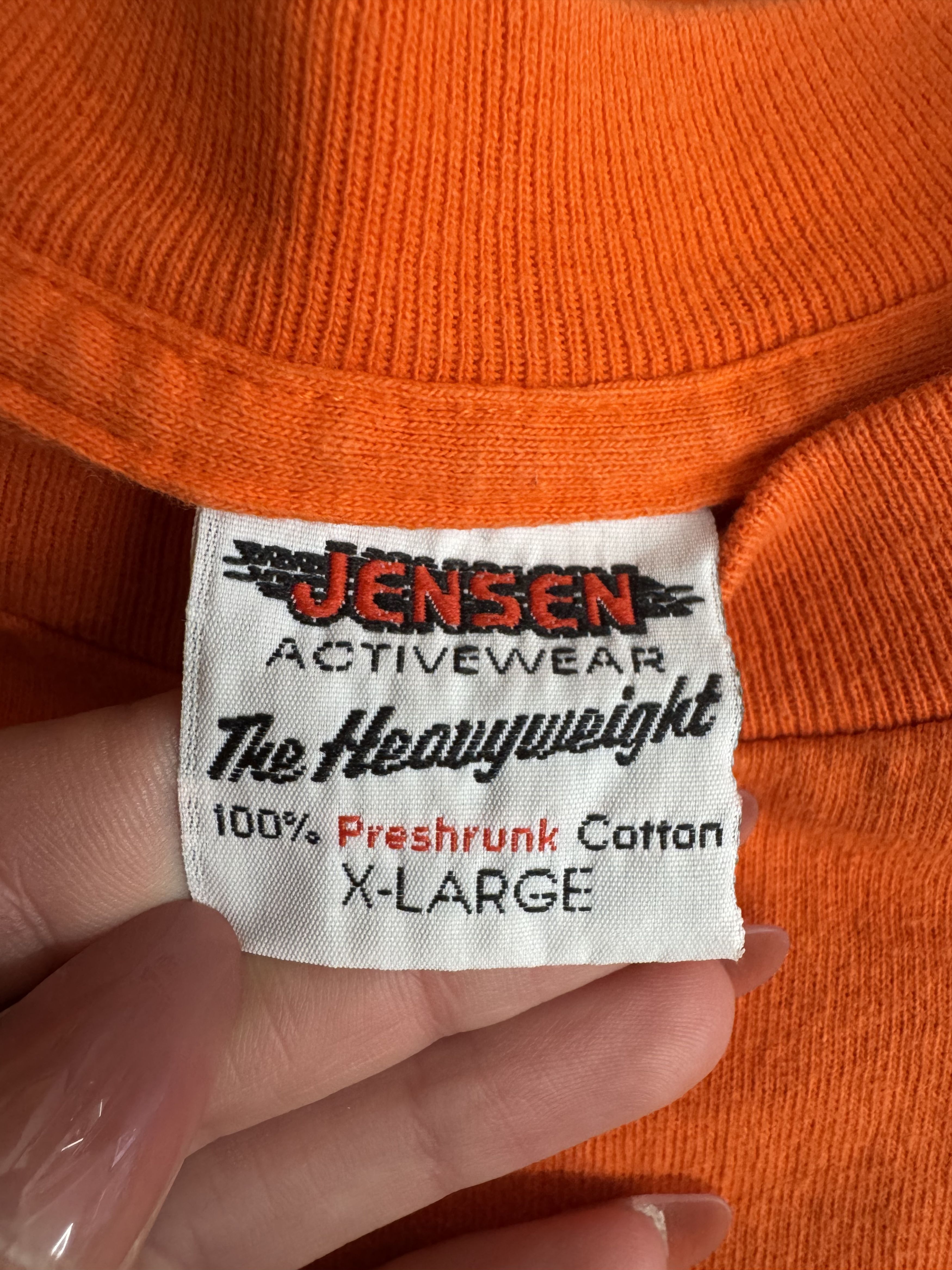 Peter Jensen Vintage Orange Blank Tee Size US XL / EU 56 / 4 - 2 Thumbnail