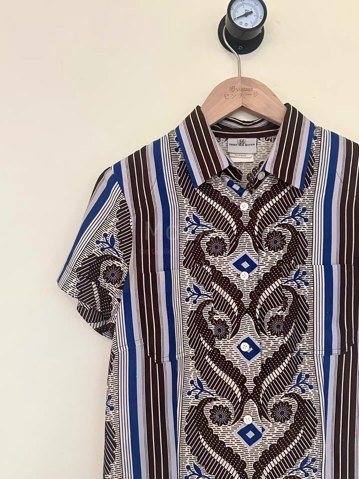 Dries Van Noten Sz 36 Dries Van Noten Ethical Pattern Shirt-2508 Size US S / EU 44-46 / 1 - 3 Thumbnail