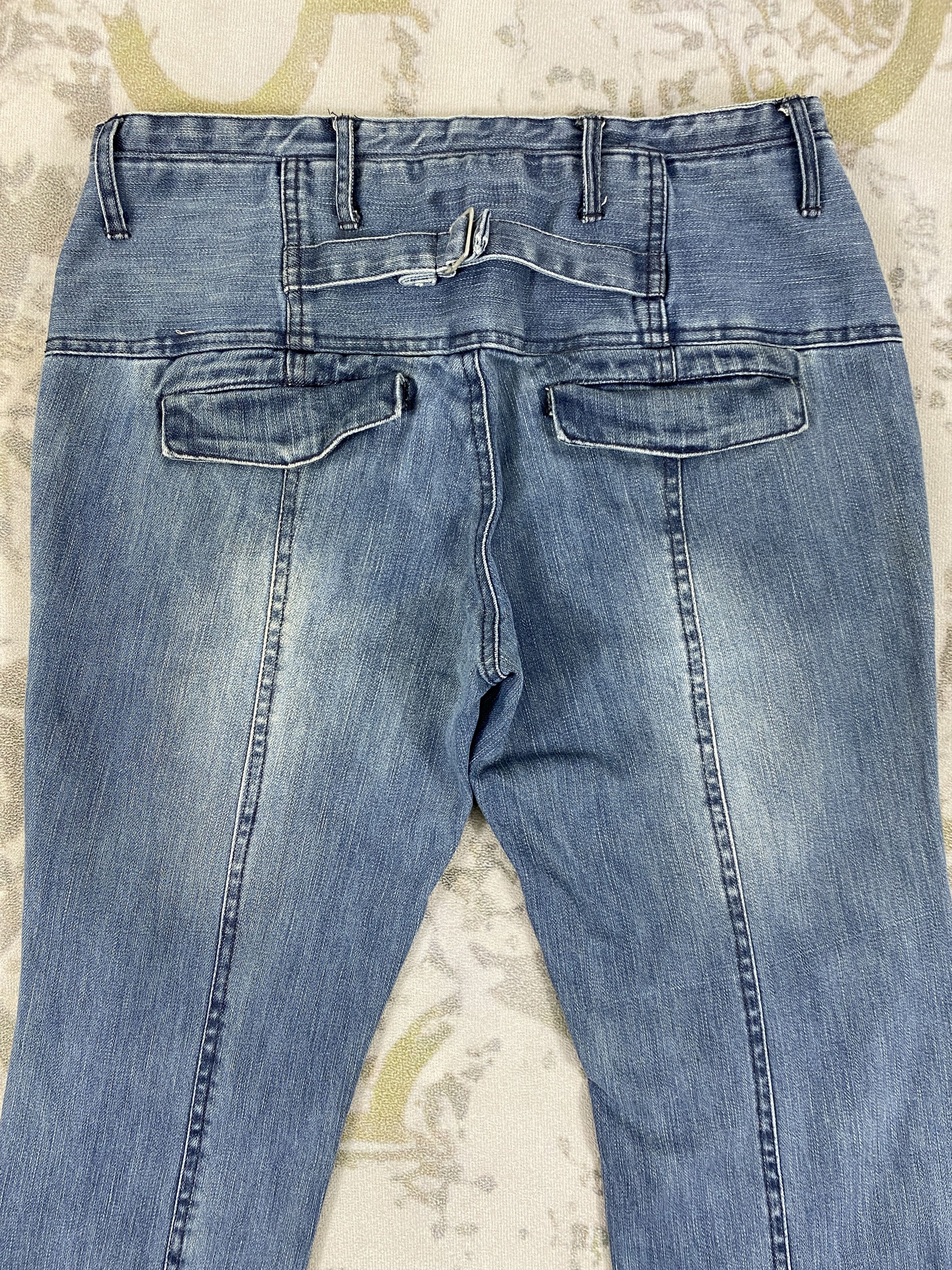 Japanese Brand Faded Blue Vintage Morgan Homme Jeans 32x33.5 Denim- JN3541 Size US 32 / EU 48 - 3 Thumbnail