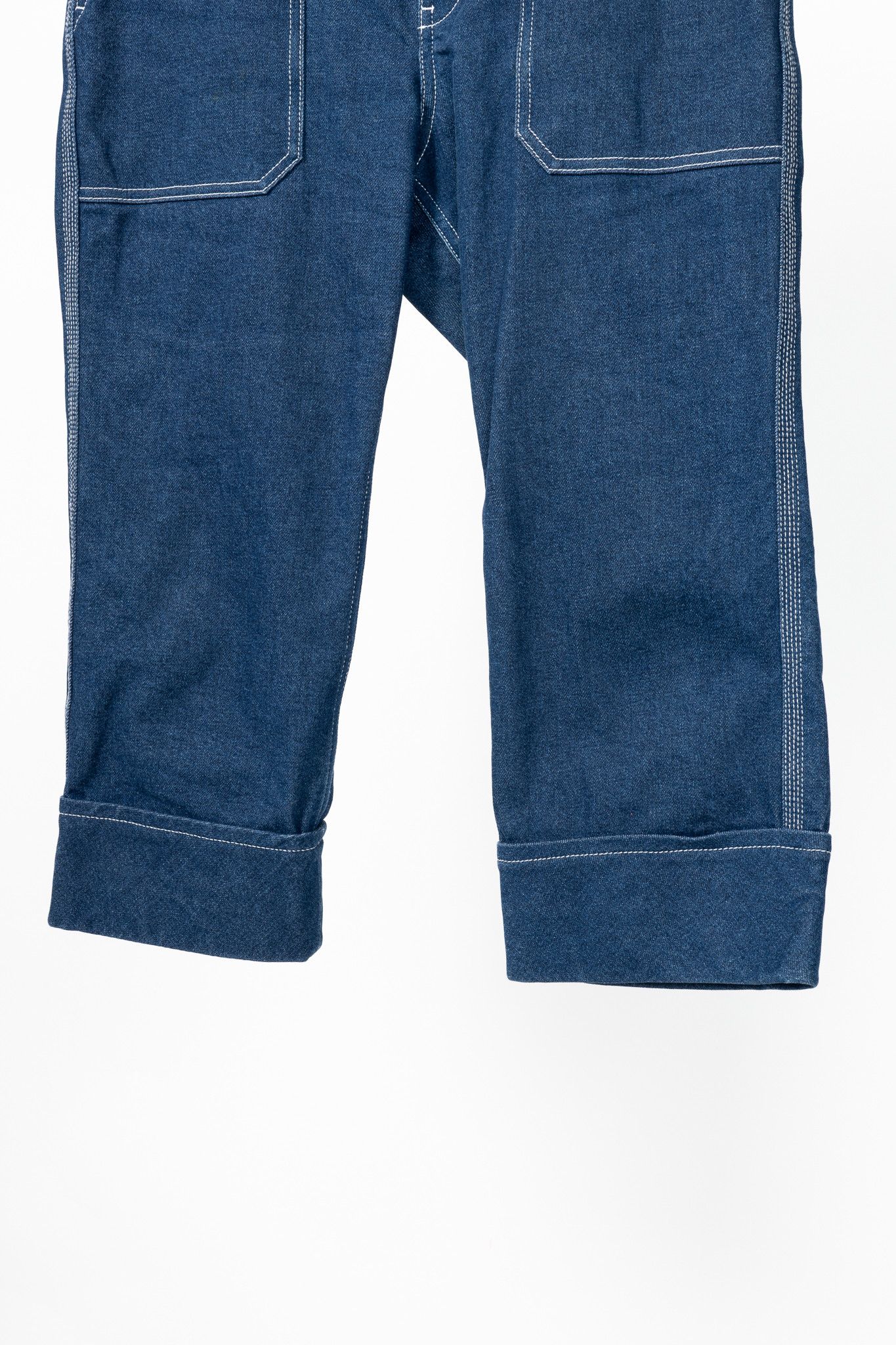 Chloe Chloe SS18 Runway Cotton Denim Cropped Circle-Stitch Jeans Size 28" / US 6 / IT 42 - 5 Thumbnail