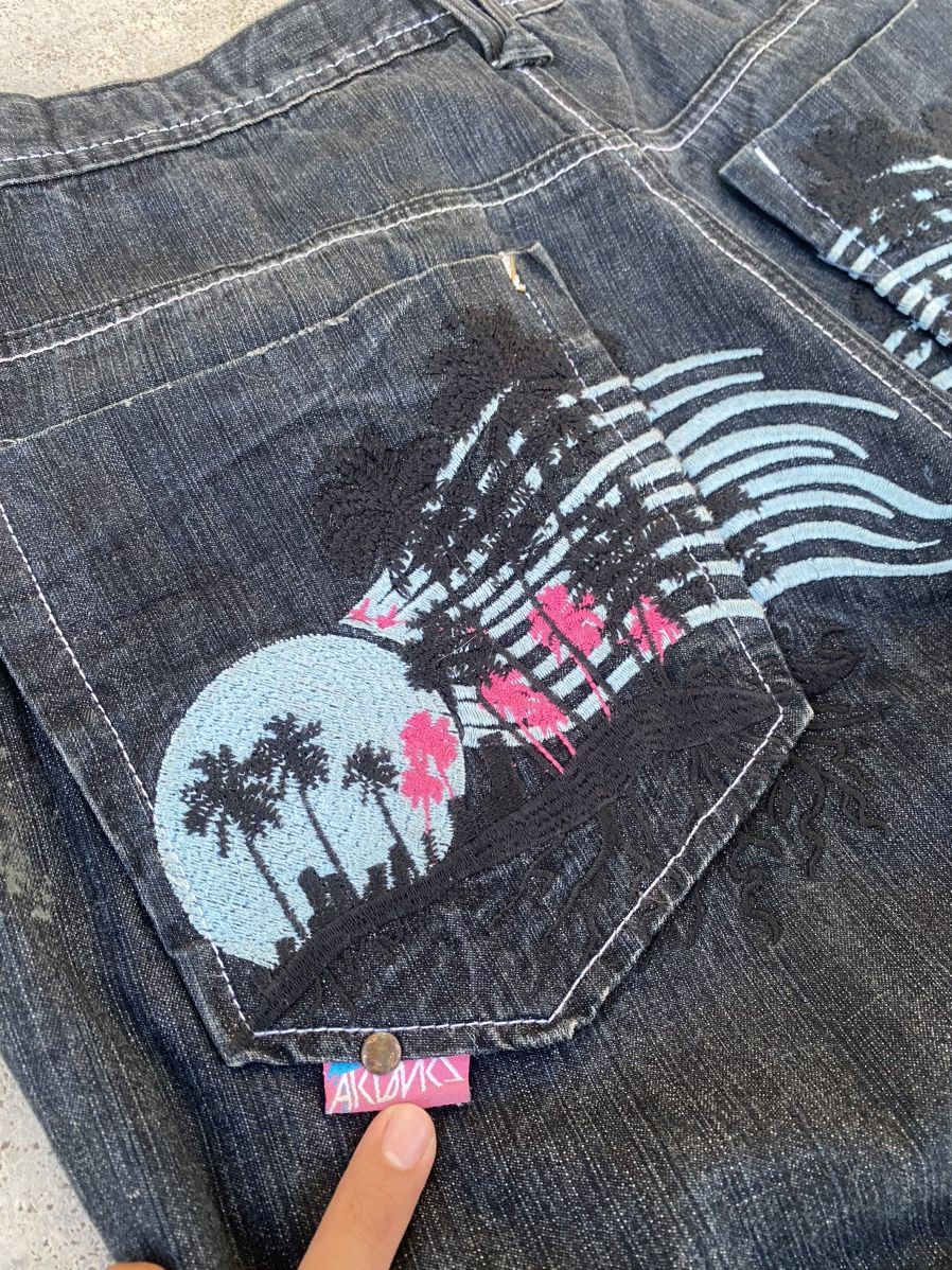 Akademiks 2000s Akademiks Baggy y2k Jnco affliction Jeans Styled Size US 36 / EU 52 - 3 Thumbnail