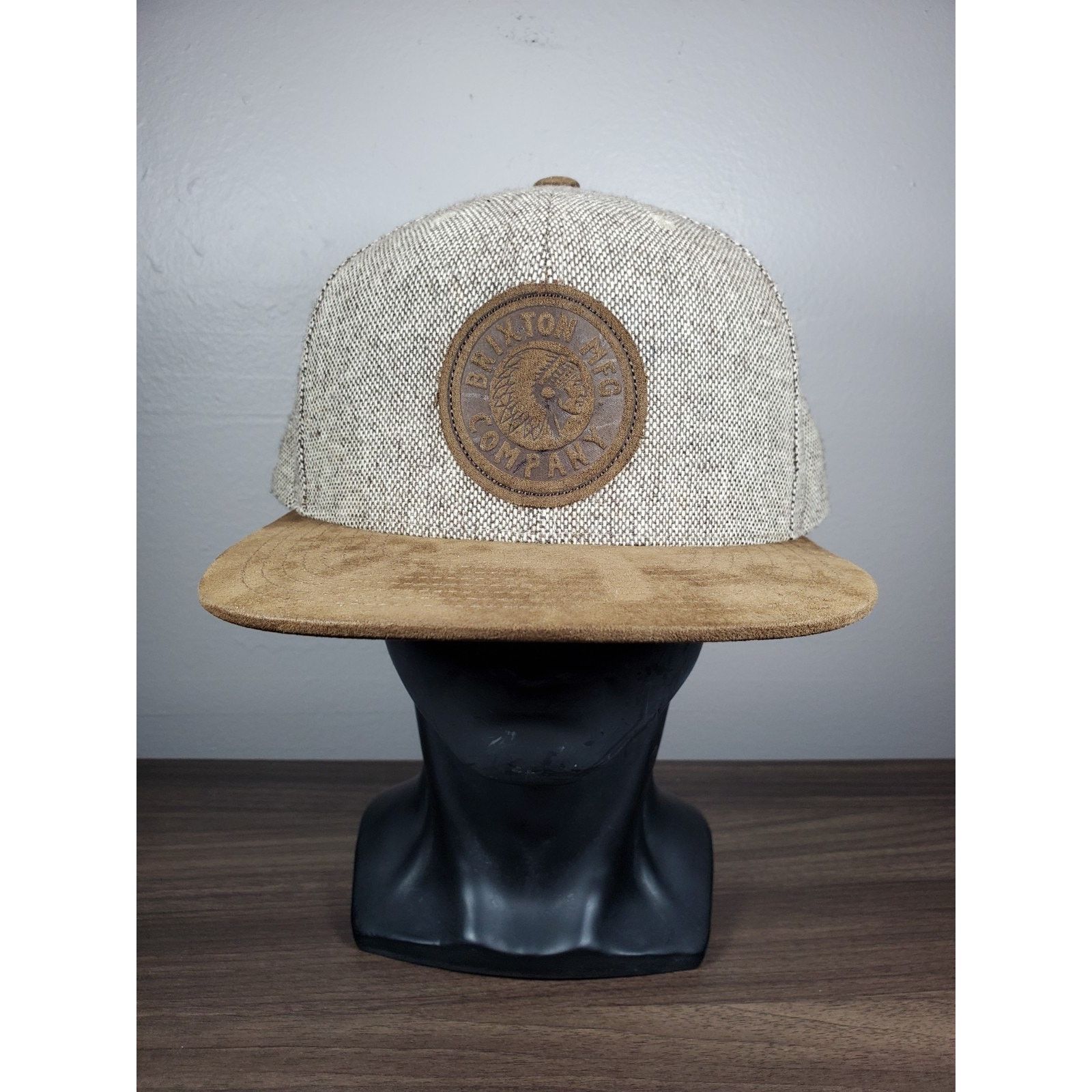 Brixton Brixton MFG Company Snapback Cap Hat Brown Tan Leather Patch Size ONE SIZE - 2 Thumbnail