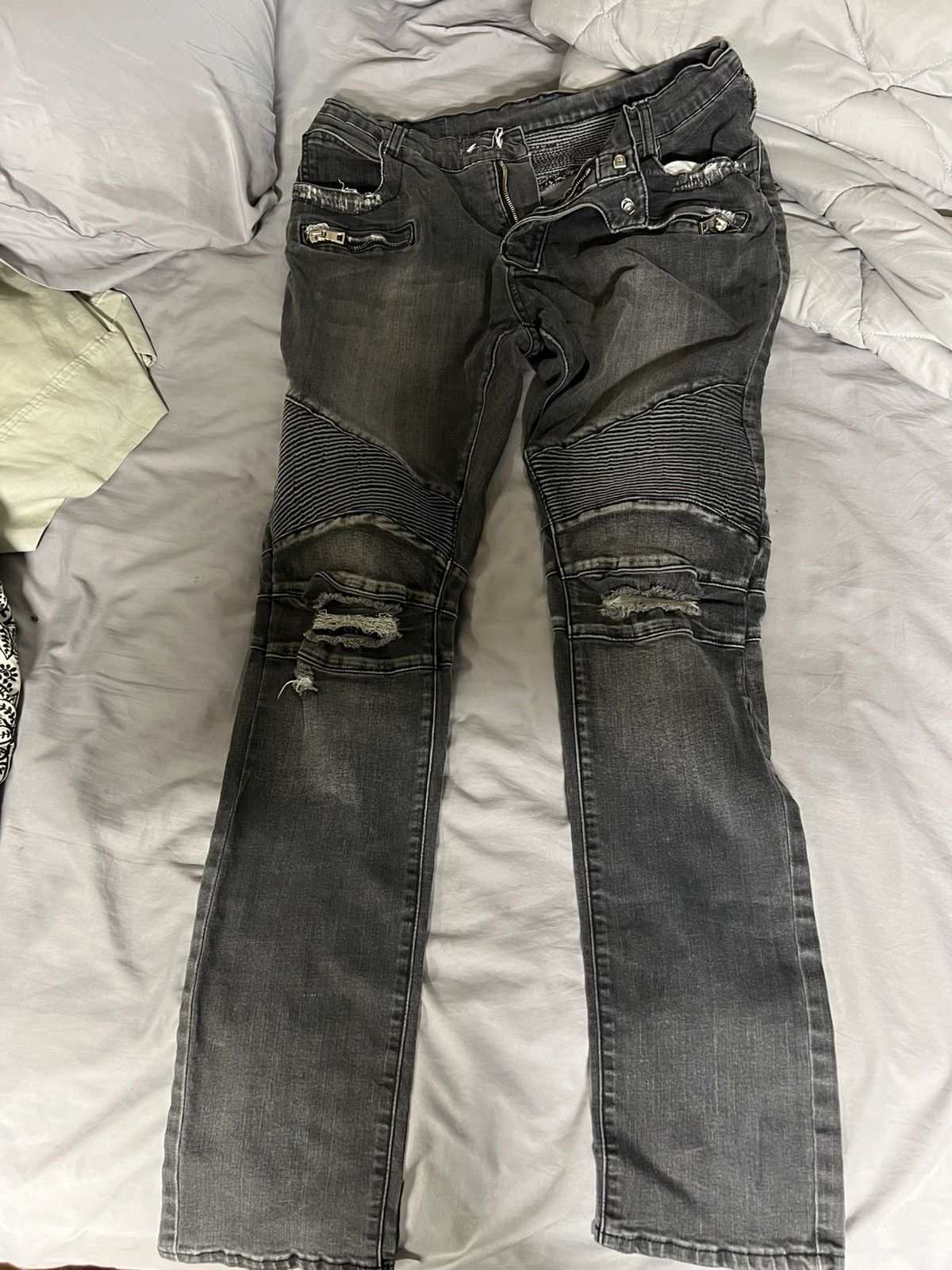 Balmain balmain biker jeans Size US 36 / EU 52 - 1 Thumbnail