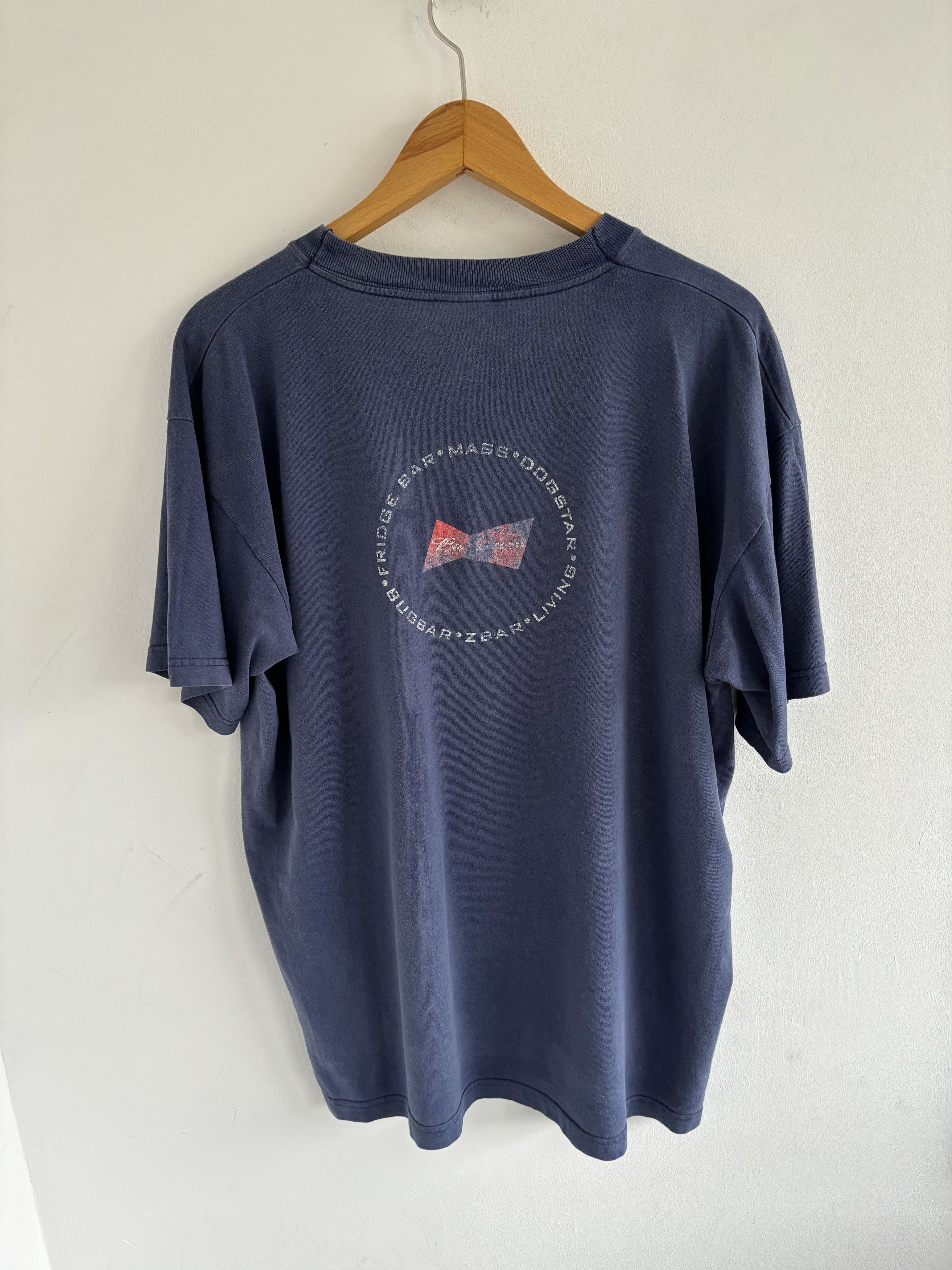 Brixton × Budweiser × Vintage Vintage Brixton Budweiser Distressed Faded Tee Size US L / EU 52-54 / 3 - 5 Thumbnail