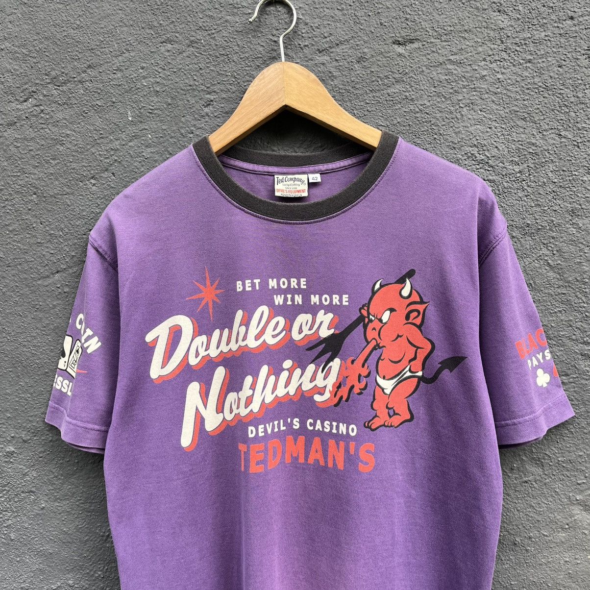 Tedman Thrashed Faded Vintage Tedman Japanese Brand Tee Size US L / EU 52-54 / 3 - 5 Thumbnail