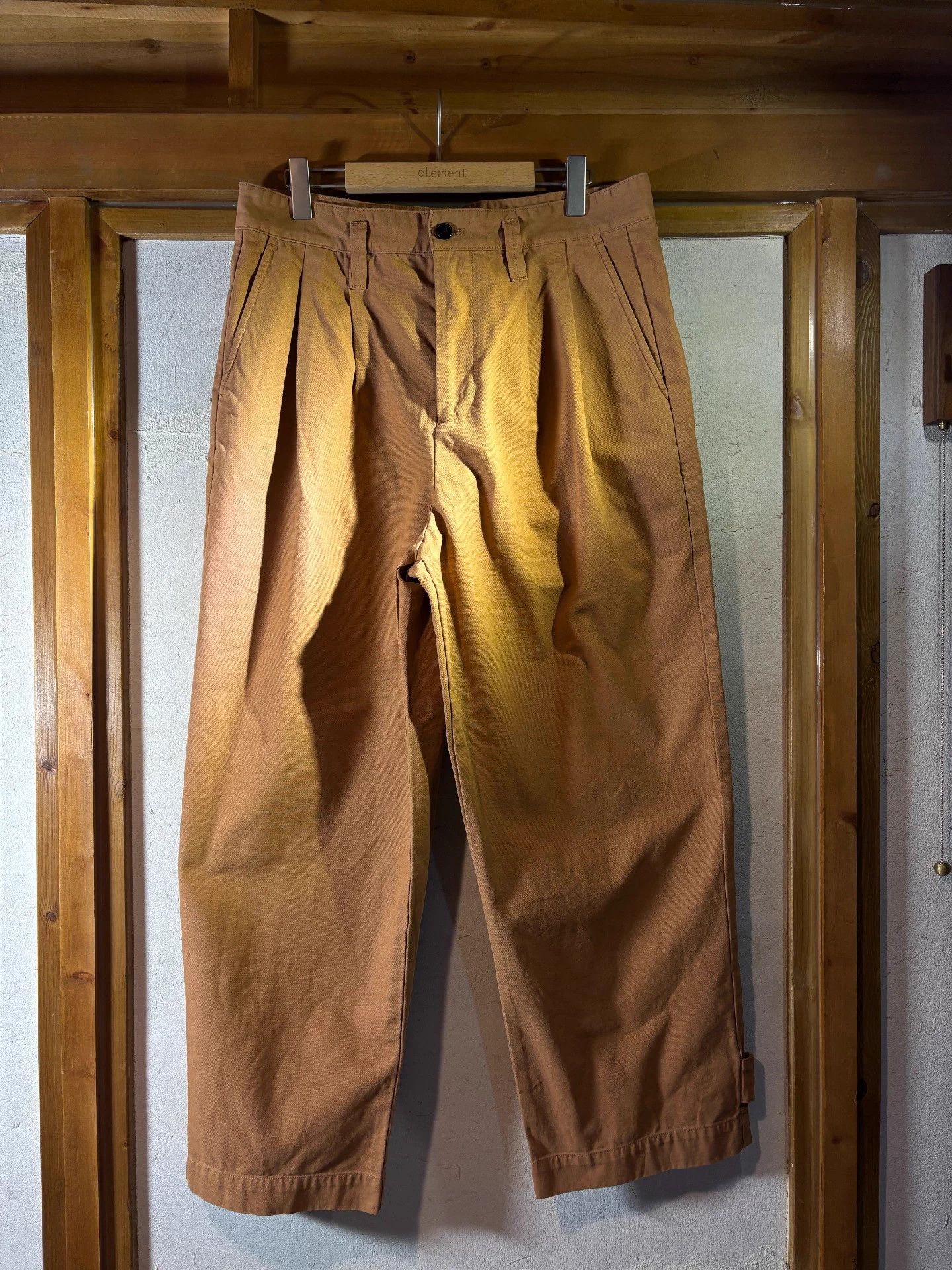 Other TOAST Plant Dyed Double Pleat Orange Tinted Khaki Trouser Size US 36 / EU 52 - 1 Thumbnail