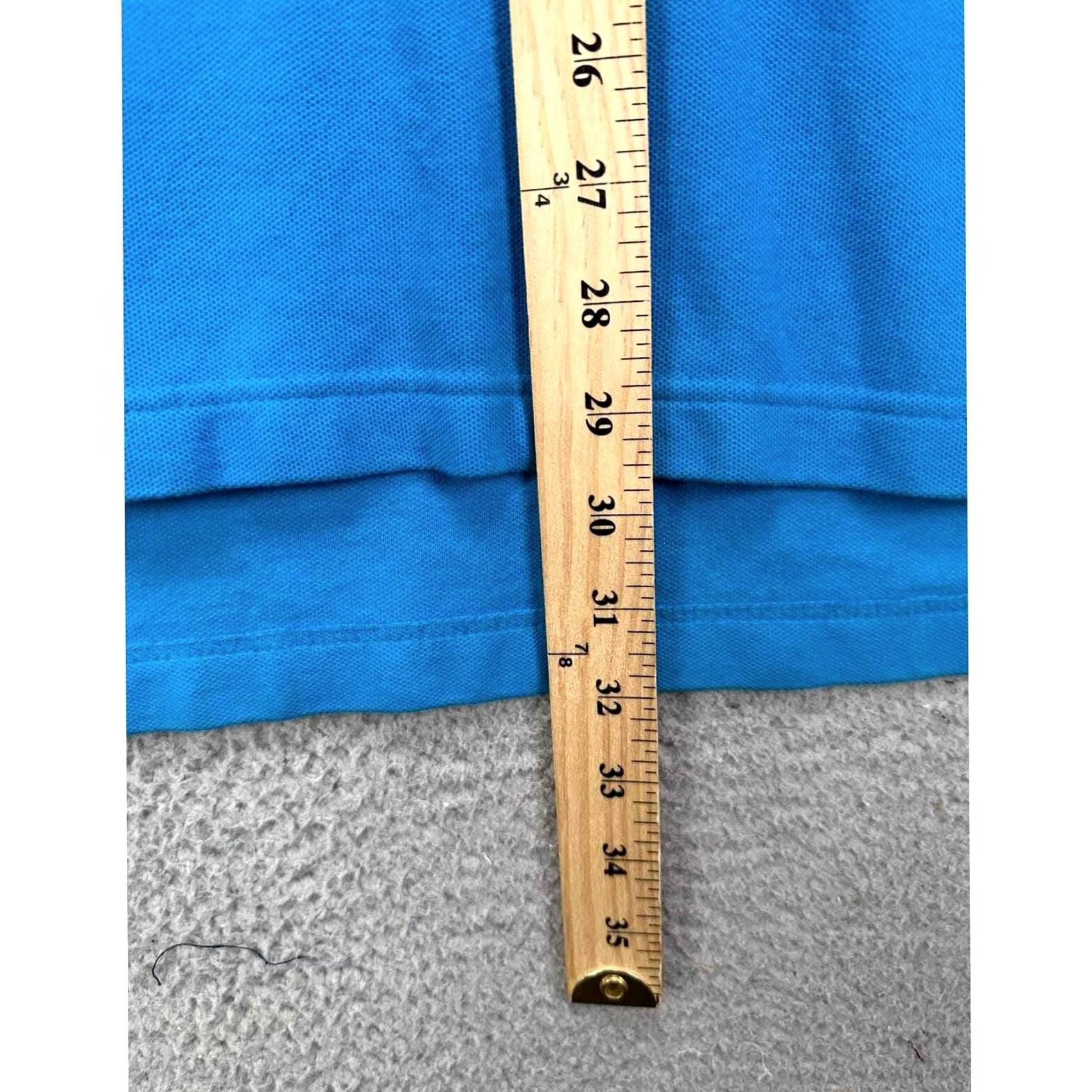 Vintage L.L. Bean Shirt Adult Medium Light Blue Polo Short Sleeve Rugby Mens Cotton Outdoor Walking Lightweight Size US M / EU 48-50 / 2 - 7 Thumbnail