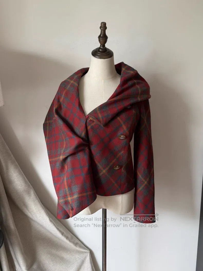 Vivienne Westwood Vivienne Westwood Vintage red check patterned alien-shaped Size M / US 6-8 / IT 42-44 - 3 Thumbnail