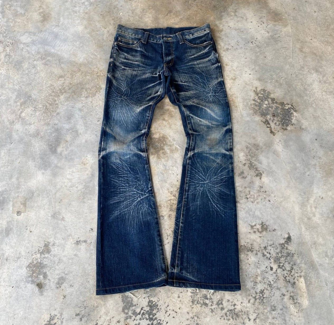 Japanese Brand FLARED JAPAN MODERN LOVERS RUSTY STARBURST GHOSTCLAW MARK Size US 28 / EU 44 - 5 Thumbnail