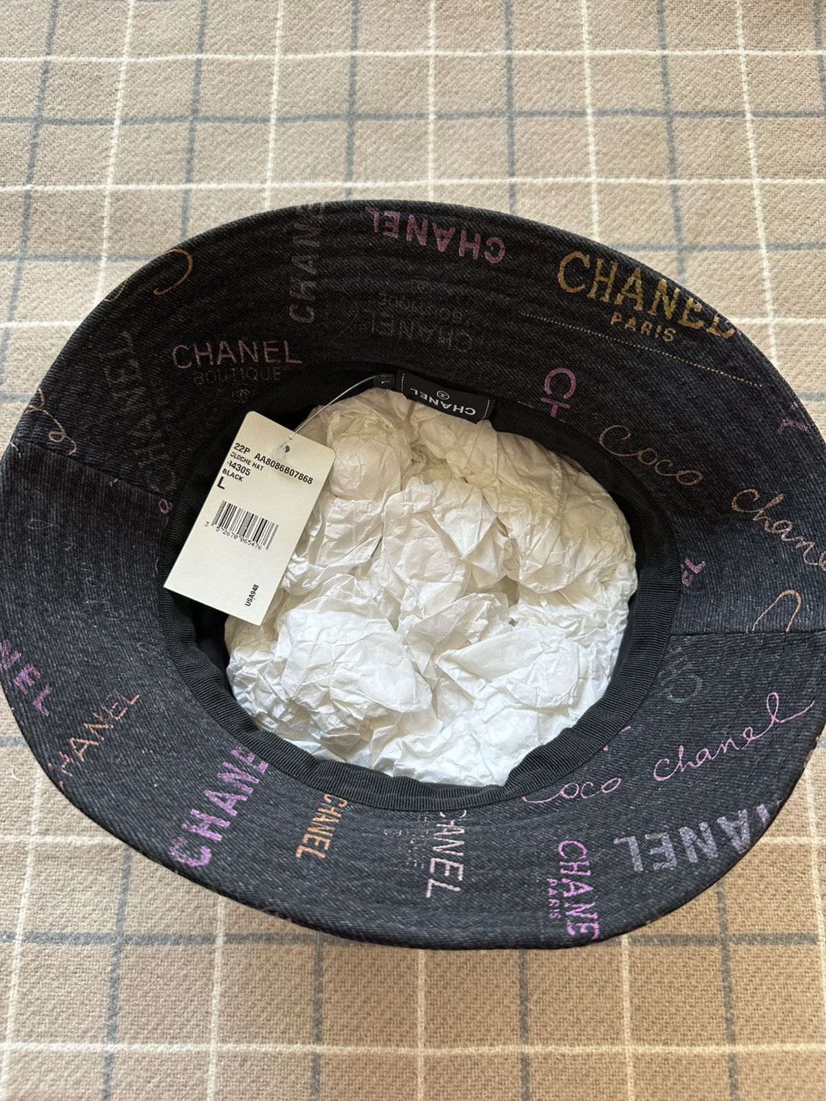 Chanel Chanel 22P graffiti denim bucket hat size Size ONE SIZE - 5 Thumbnail