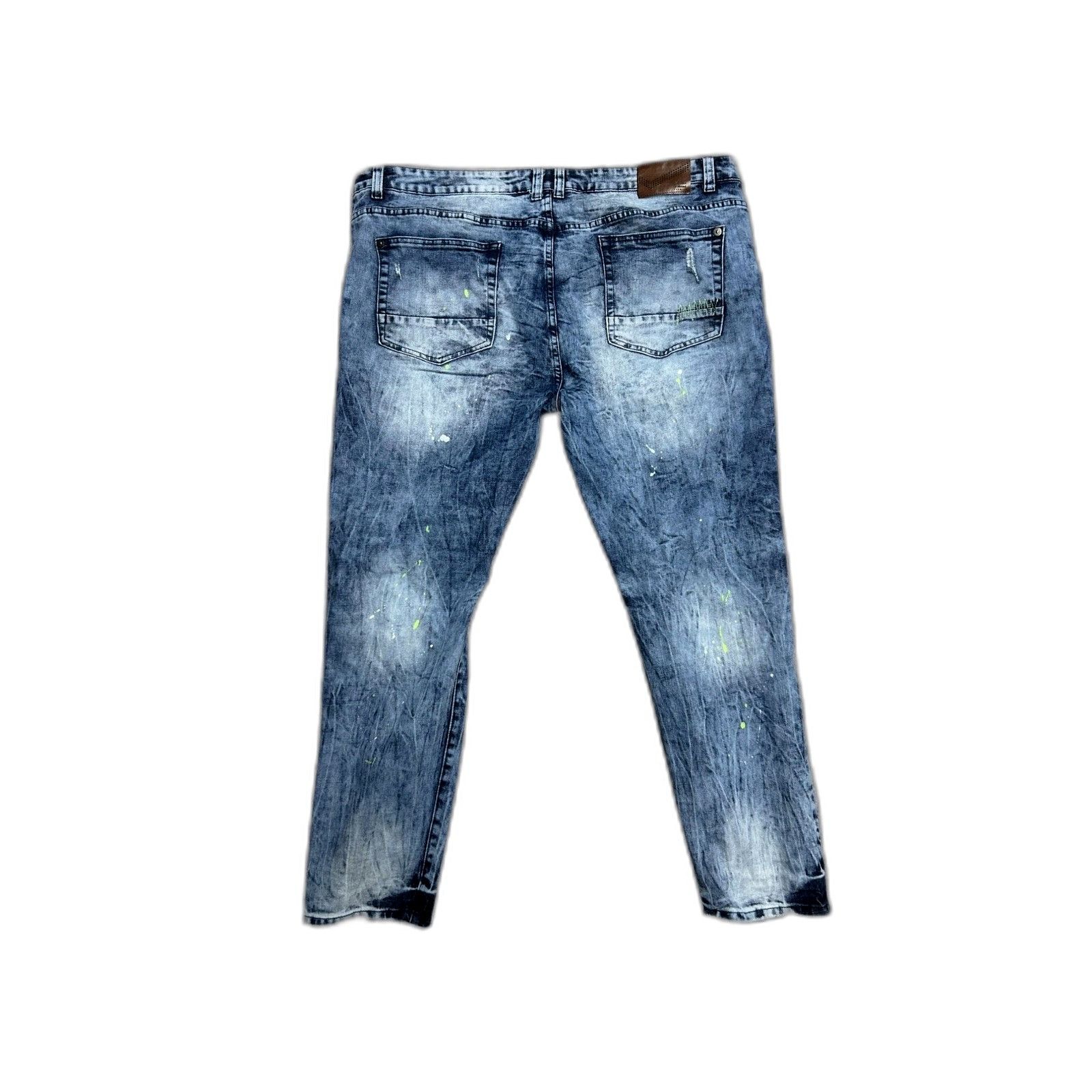 The Mercer Brand Men's Bleecker & Mercer Distressed Jeans with Rips sz 40/34 Size US 40 / EU 56 - 4 Thumbnail