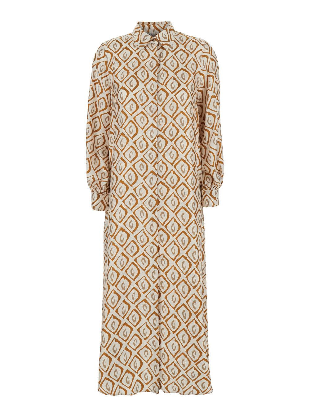 Max Mara Dress 'MXMGIARA' with V-neck in Beige Silk for Women Size M / US 6-8 / IT 42-44 - 1 Thumbnail