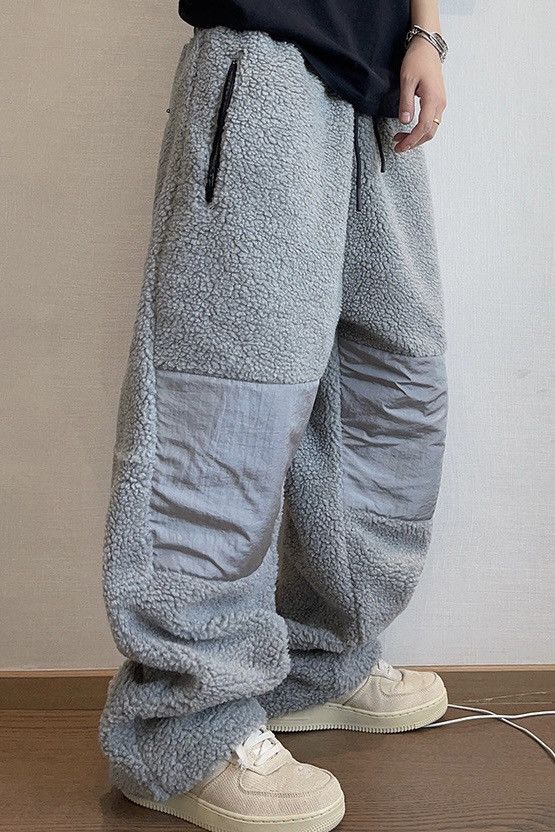 Japanese Brand × Vintage Outdoor retro y2k knee panel fleece baggy pants Size US 32 / EU 48 - 1 Thumbnail