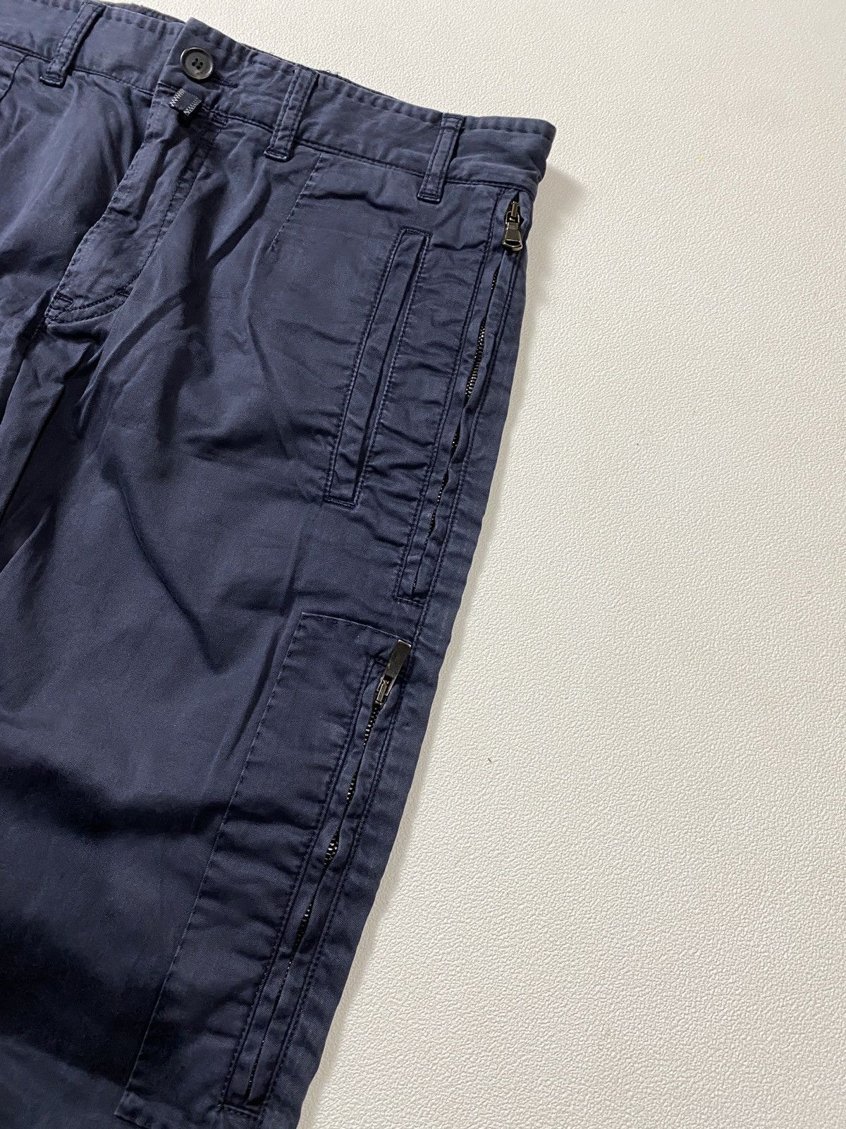 Cortigiani Cortigiani Mens Blue Navy Made In Italy Multi Pocket Size US 31 - 5 Thumbnail