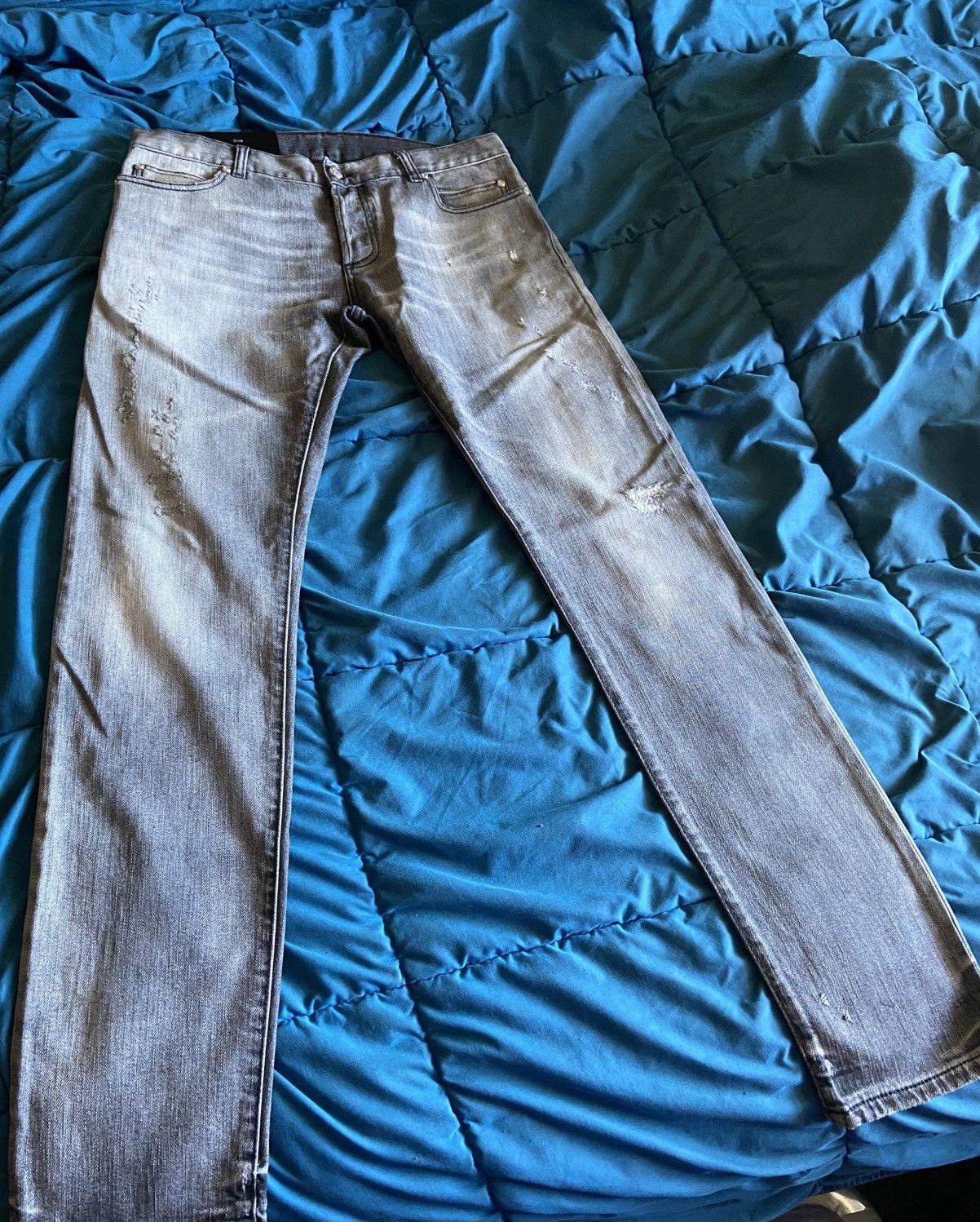 Balmain Balmain Grey Mens Jeans size 32 Size US 32 / EU 48 - 2 Thumbnail