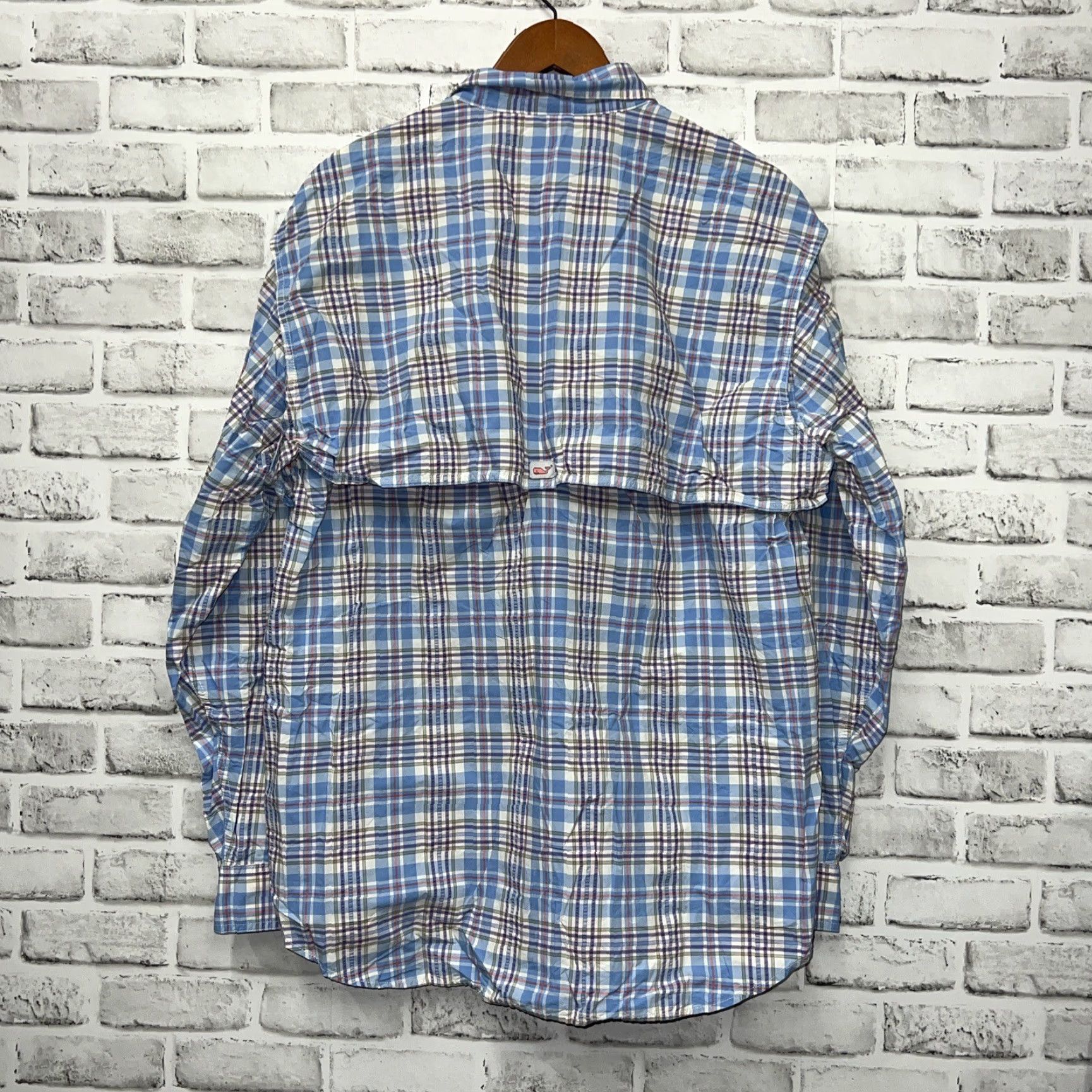 Vineyard Vines Vineyard Vines Harbor Shirt Vented Plaid Blue Long Sleeve Mens XL Button-Up Shirt Size US XL / EU 56 / 4 - 4 Thumbnail