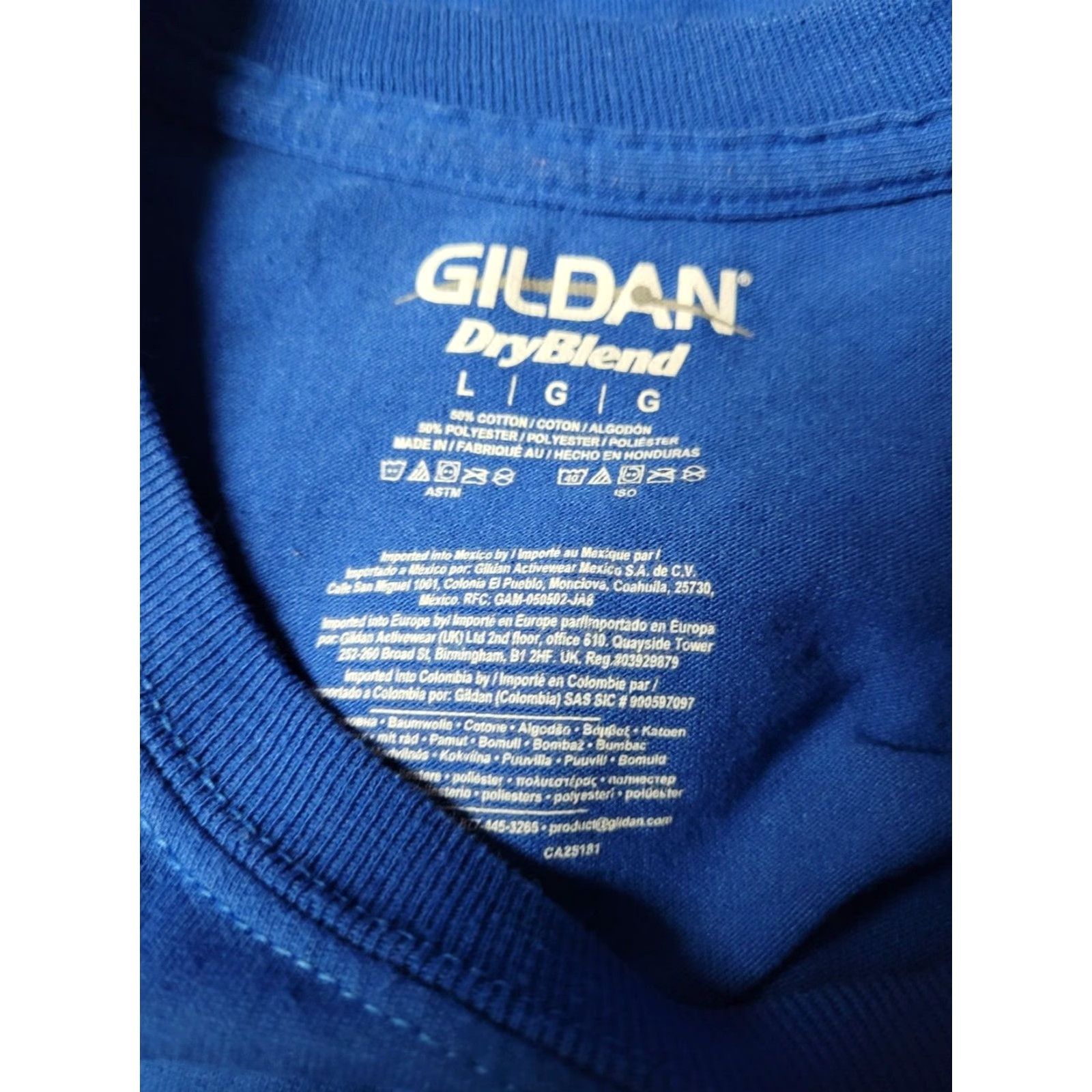 Gildan Mario's Mexican Restaurant T-Shirt Long Sleeve L Men Blue Gildan Dryblend Logo Size US L / EU 52-54 / 3 - 3 Thumbnail