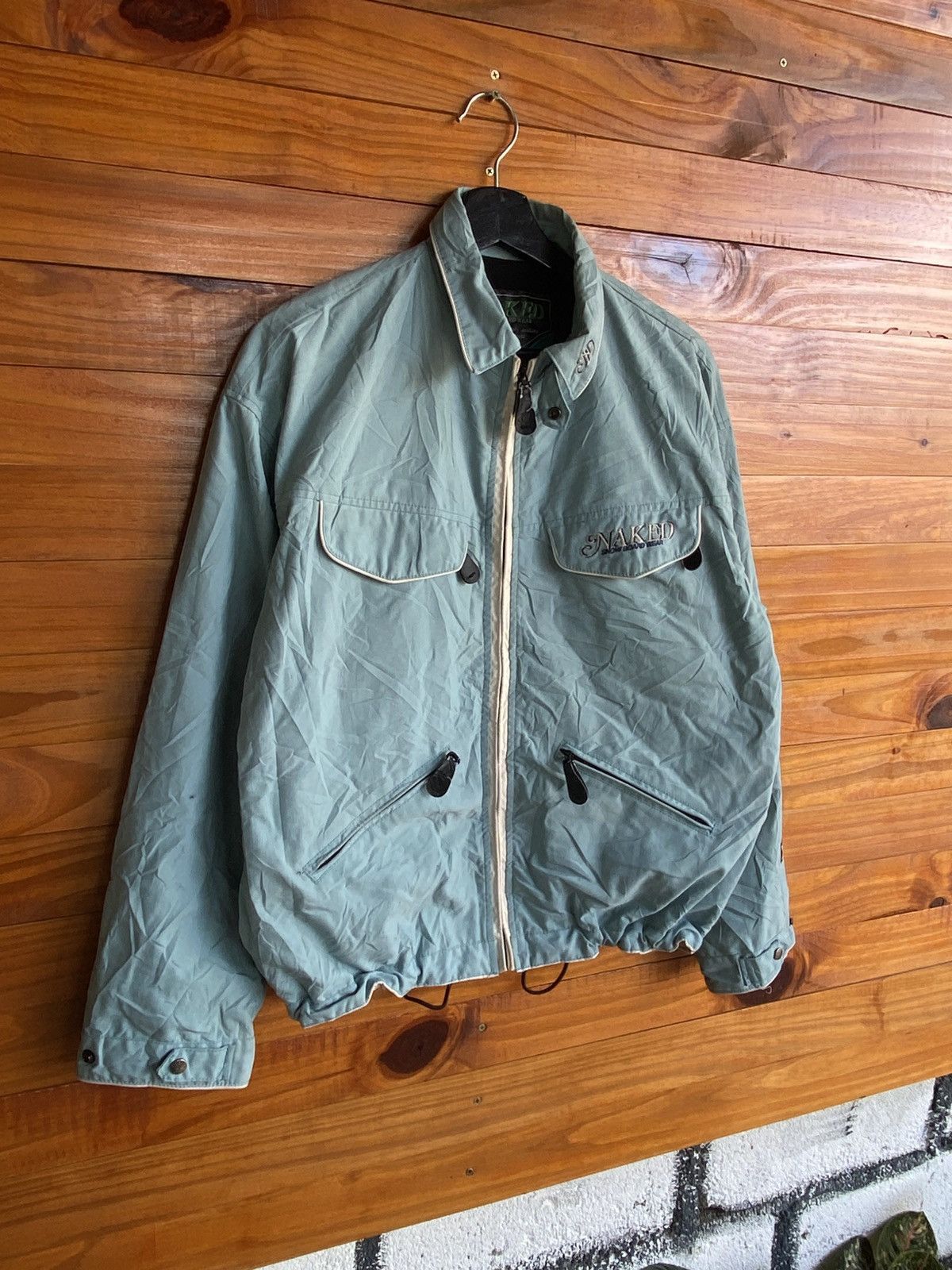 Japanese Brand Vintage Naked Snowboard Wear Light Blue Jacket Delfy 1000 Size US S / EU 44-46 / 1 - 5 Thumbnail