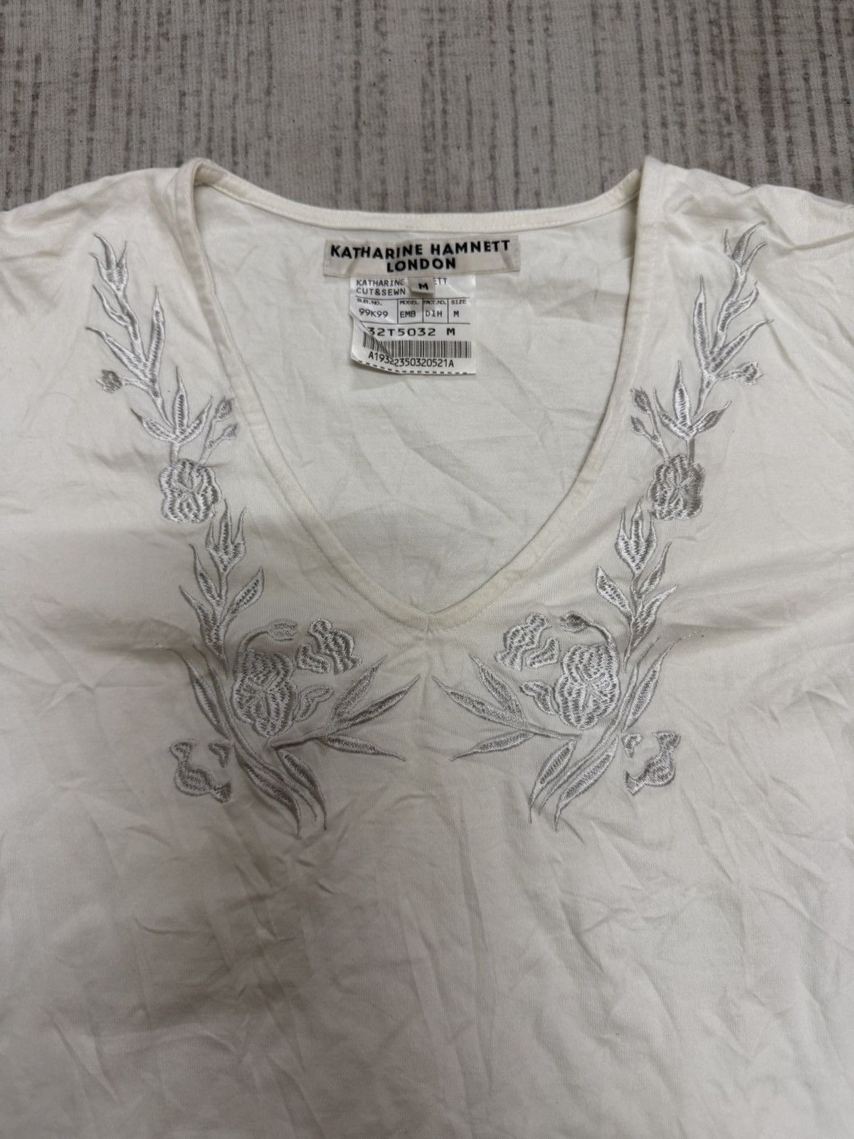 Katharine Hamnett London Vintage 80s katharine hamnett london flower tshirt Size M / US 6-8 / IT 42-44 - 3 Thumbnail