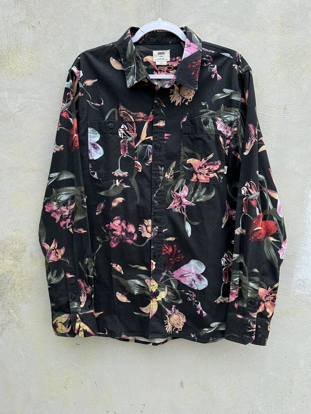Vans VANS Floral Long Sleeve Shirt Size US L / EU 52-54 / 3 - 1 Thumbnail