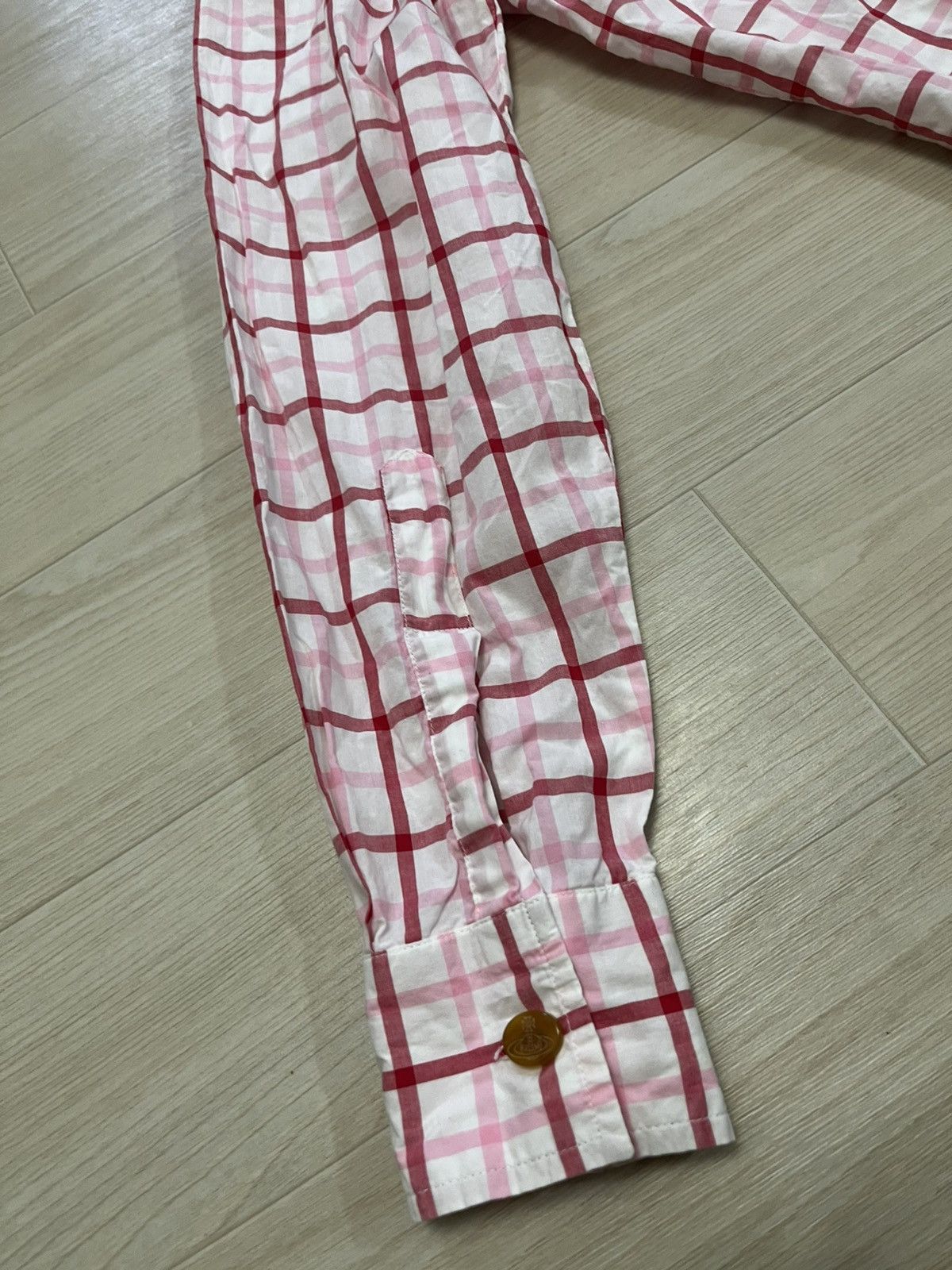 Vivienne Westwood I Vivienne westwood vintage pink checkered button up shirt Size M / US 6-8 / IT 42-44 - 8 Thumbnail