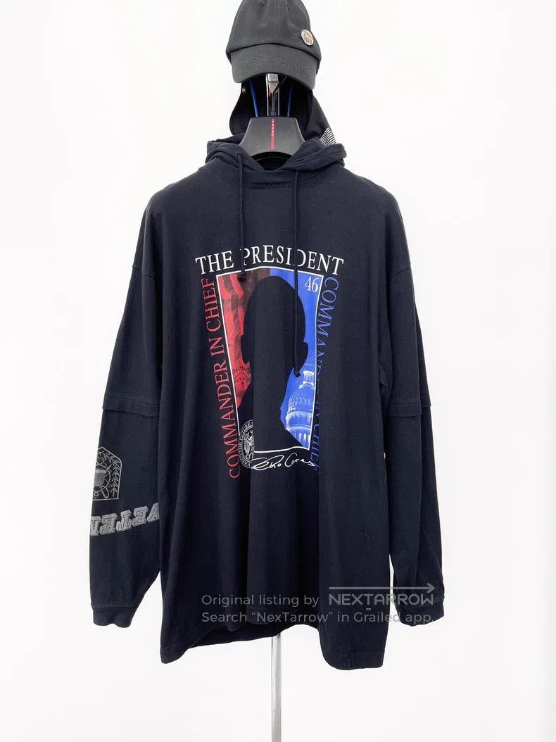 Vetements Vetements AW19 upside down Anarchy mask hoodie | Grailed
