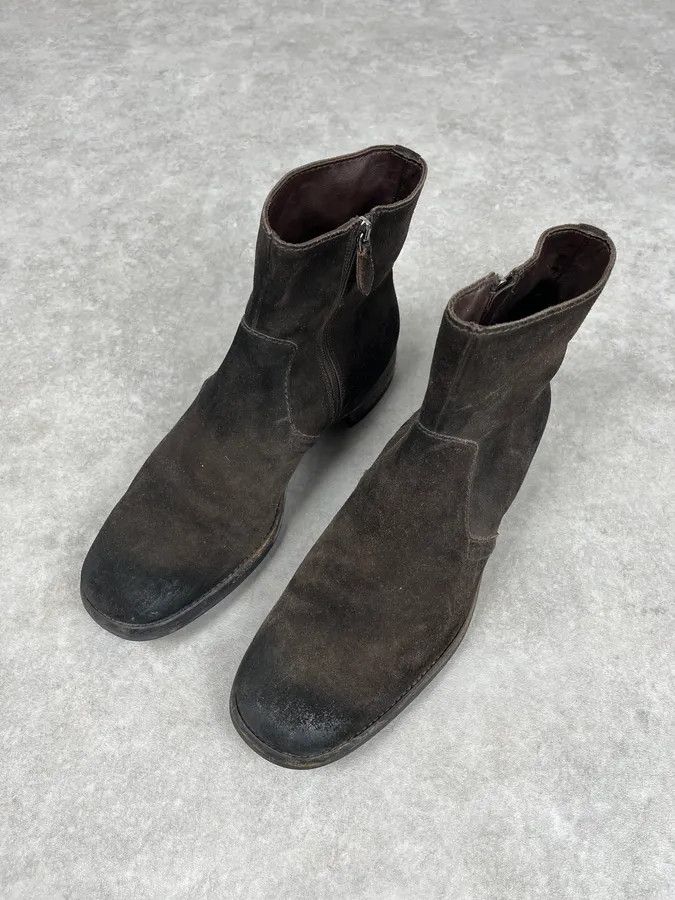 Prada 2000s Prada Dark Brown Suede Leather Boots Size US 9.5 / EU 42-43 - 2 Thumbnail