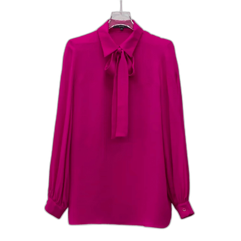 Gucci Gucci Long Sleeve Shirt with Bow Tie-2506 Size M / US 6-8 / IT 42-44 - 1 Thumbnail