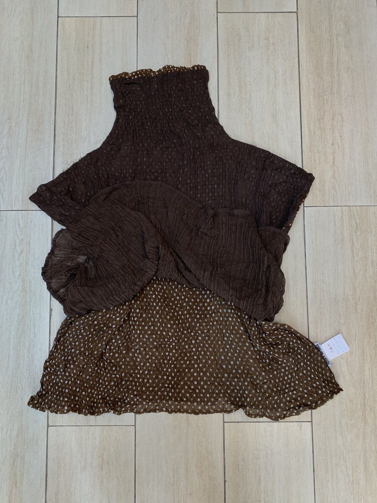 Issey Miyake Issey Miyake Fall 1994 Double Layered Polka Dots Top Size M / US 6-8 / IT 42-44 - 3 Thumbnail